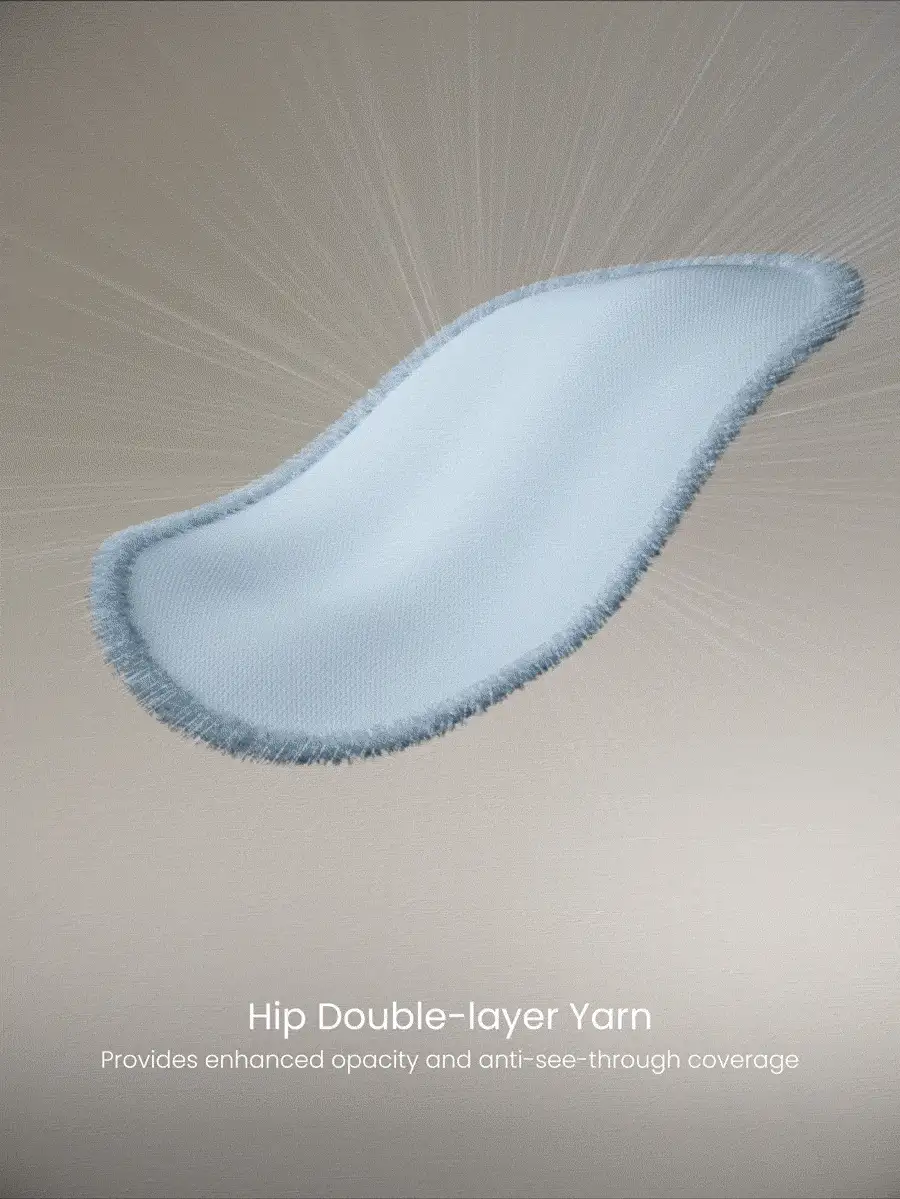 GLOWMODE Quần legging 24 inch siêu mềm mại, không đường may, cạp cao 3 mảnh, không xuyên thấu, nâng mông, thích hợp cho tập luyện cường độ trung bình, chạy bộ, tập gym. - màu đen - Xem 4