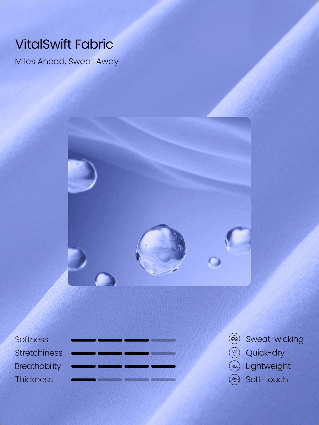 GLOWMODE 4" VitalSwift Quick-Dry Ultralight Mid-Rise Waist Drawstring Waist Reflective Running Shorts With Built-In Anti-Odor Underwear Zip Pocket High Impact Workout Running Training - Violet Purple - View 7