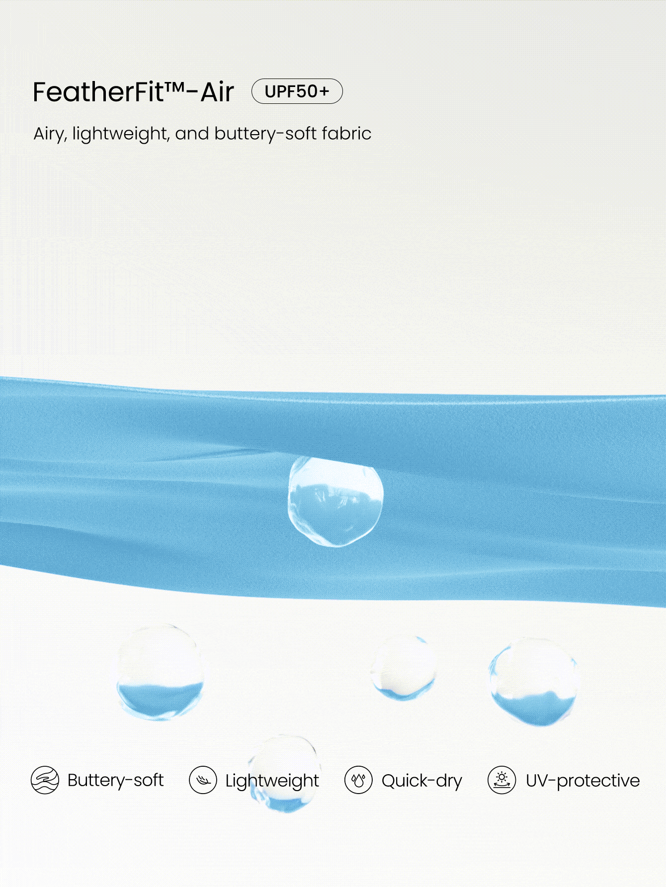 GLOWMODE FeatherFit™-Air Elevate A-Line Built-In Peekaboo Short Pocket Mini Slip Dress Low Impact Daily Summer Quick Dry Moisture Wicking - Sky Blue - View 7