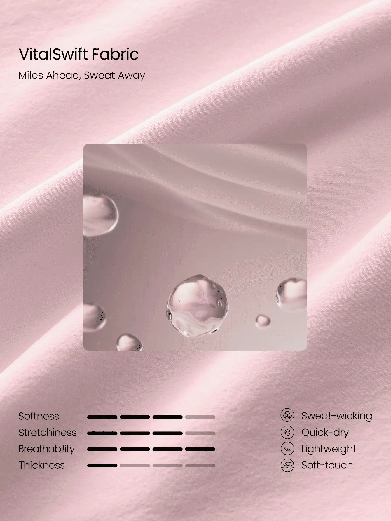 GLOWMODE 4英寸 VitalSwift 速干超轻中腰抽绳反光跑步短裤，内置防臭内裤拉链口袋，适合高强度运动跑步训练 - 粉色 - 查看 6