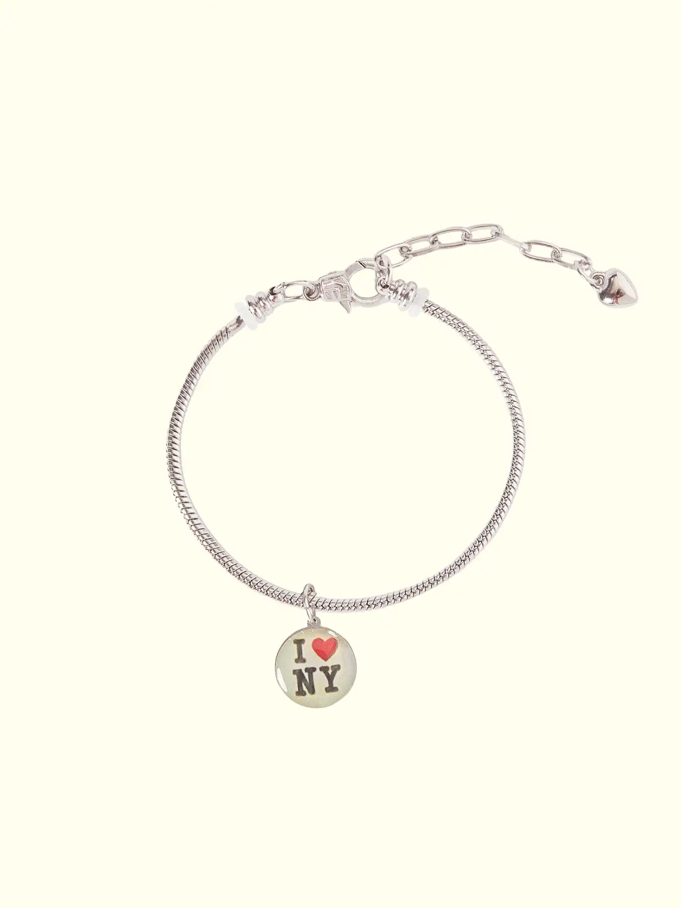 Popjeli DIY Charm, Travel Style Love New York Bracelet,Y2K/Cute/Colorful/Chic,For Mom/Women/Girl/Mother,Summer/Beach/Prom/Part/Vacation/Travel,PINK,Heart - Multicolor - View 2