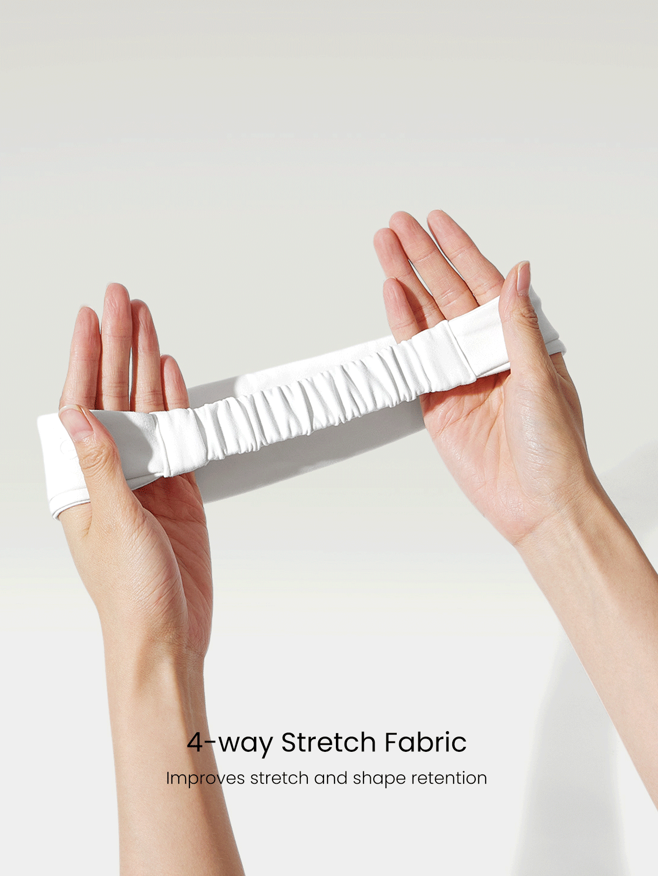 GLOWMODE FeatherFit™-Air Work It Sweat-Absorbent Training Headband Gym - White - View 4