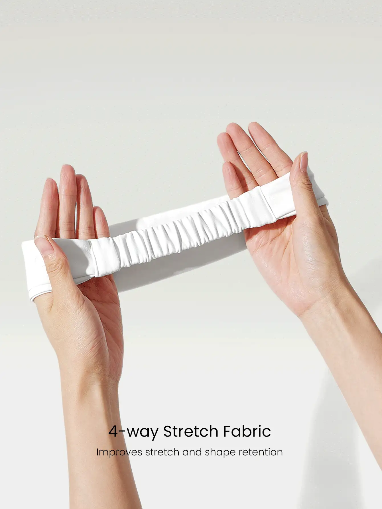 GLOWMODE FeatherFit™-Air Work It Sweat-Absorbent Training Headband Gym - White - View 4
