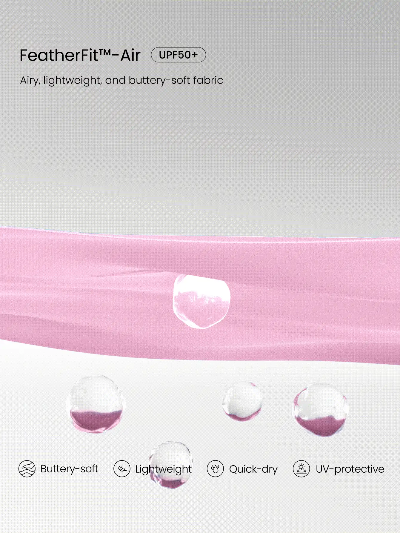 GLOWMODE FeatherFit™-Air Scoop Neck Knotted Mini Dress Quick Dry Moisture Wicking - Pink - View 5