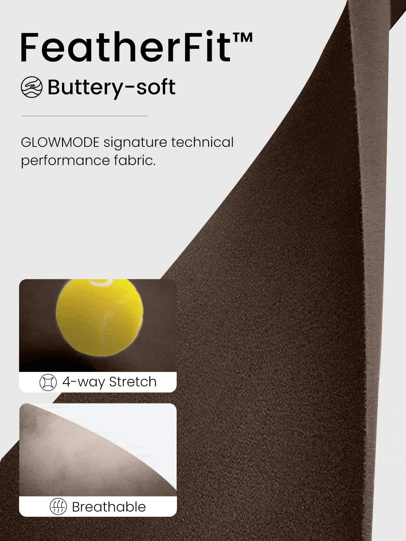 GLOWMODE 4.3 英寸 FeatherFit™ 工装骑行短裤 防滑 带后袋 低冲击 瑜伽 日常 - 肉桂靈感 - 查看 4