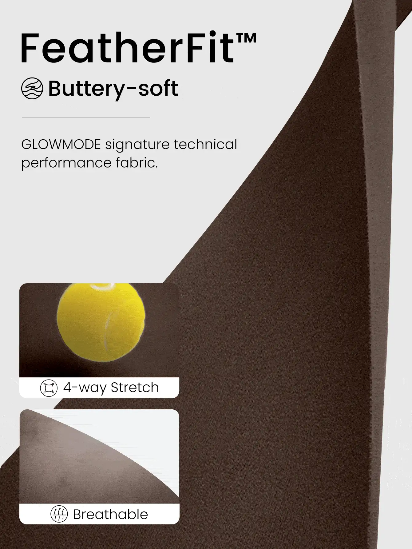 GLOWMODE 30 英寸 FeatherFit™ Peekaboo 方领喇叭腿运动连体裤 低冲击瑜伽日常 - 肉桂靈感 - 查看 5