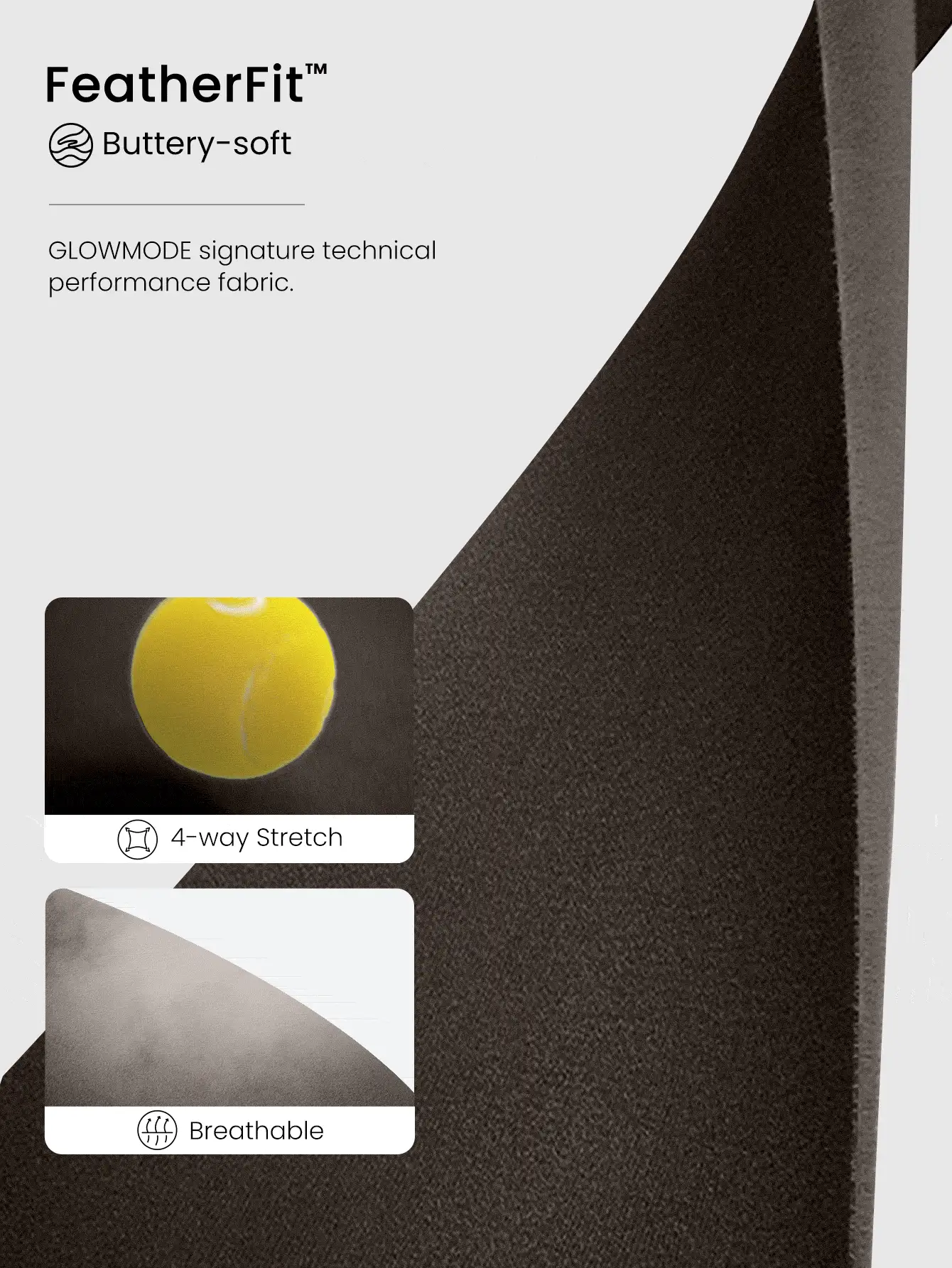 GLOWMODE 26'' FeatherFit™ 2 In 1 Contrast Strap Jumpsuit With Side Pockets Low Impact Yoga Pilates Daily Removable Cups - Chocolate Brown - View 6