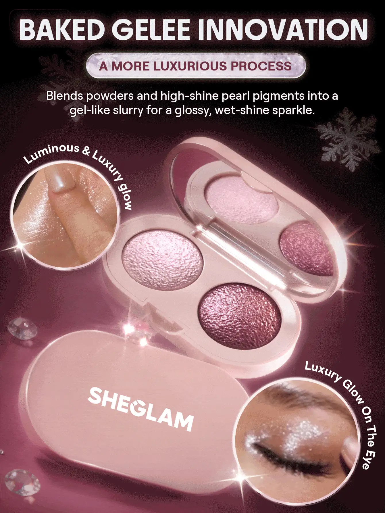 SHEGLAM Prismalight Baked Gelee 雙色眼影-02 Prism Echo 品牌美妝化妝品 適合女士與女孩 - 02 Prism Echo - 查看 3