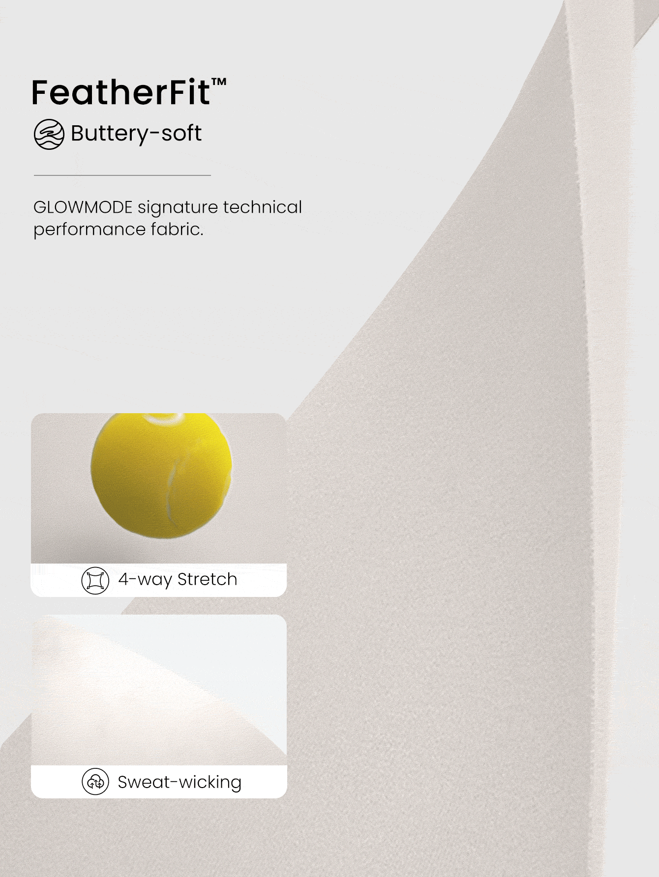 GLOWMODE FeatherFit™ 阳光浸润般柔软吸汗中长款带垫露肩单肩扭结侧边短款上衣，适合假日、度假、夏季日常休闲穿着 - 白色 - 查看 5