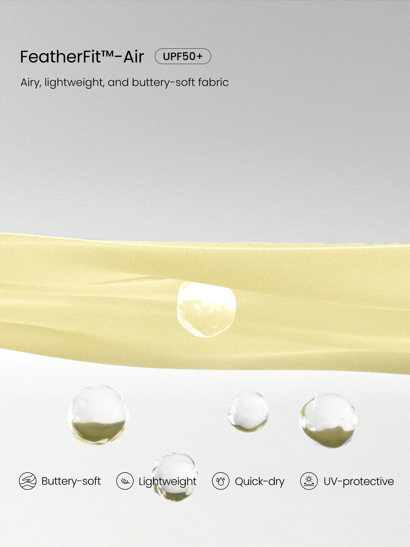 GLOWMODE FeatherFit™-Air 游戏套装 A 字型内置露背短款打结口袋吊带连衣裙 低强度日常夏季速干吸湿排汗 - French Vanilla - 查看 6