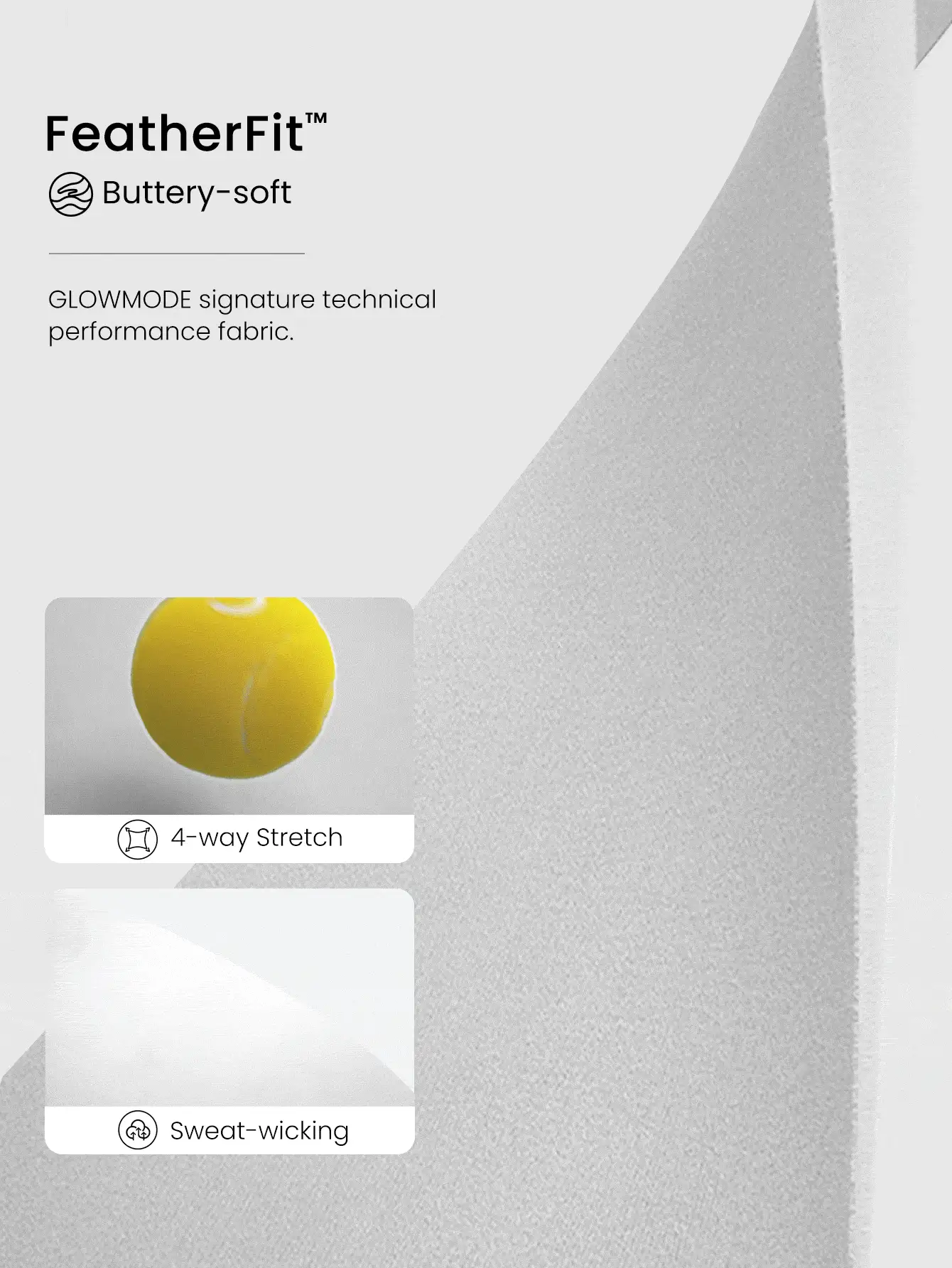 GLOWMODE FeatherFit™ Slim-It Streamline Performance Secure Pockets Zip Up Long Sleeve Jacket Low Impact Yoga Pilates Daily Spring Summer - White - View 8