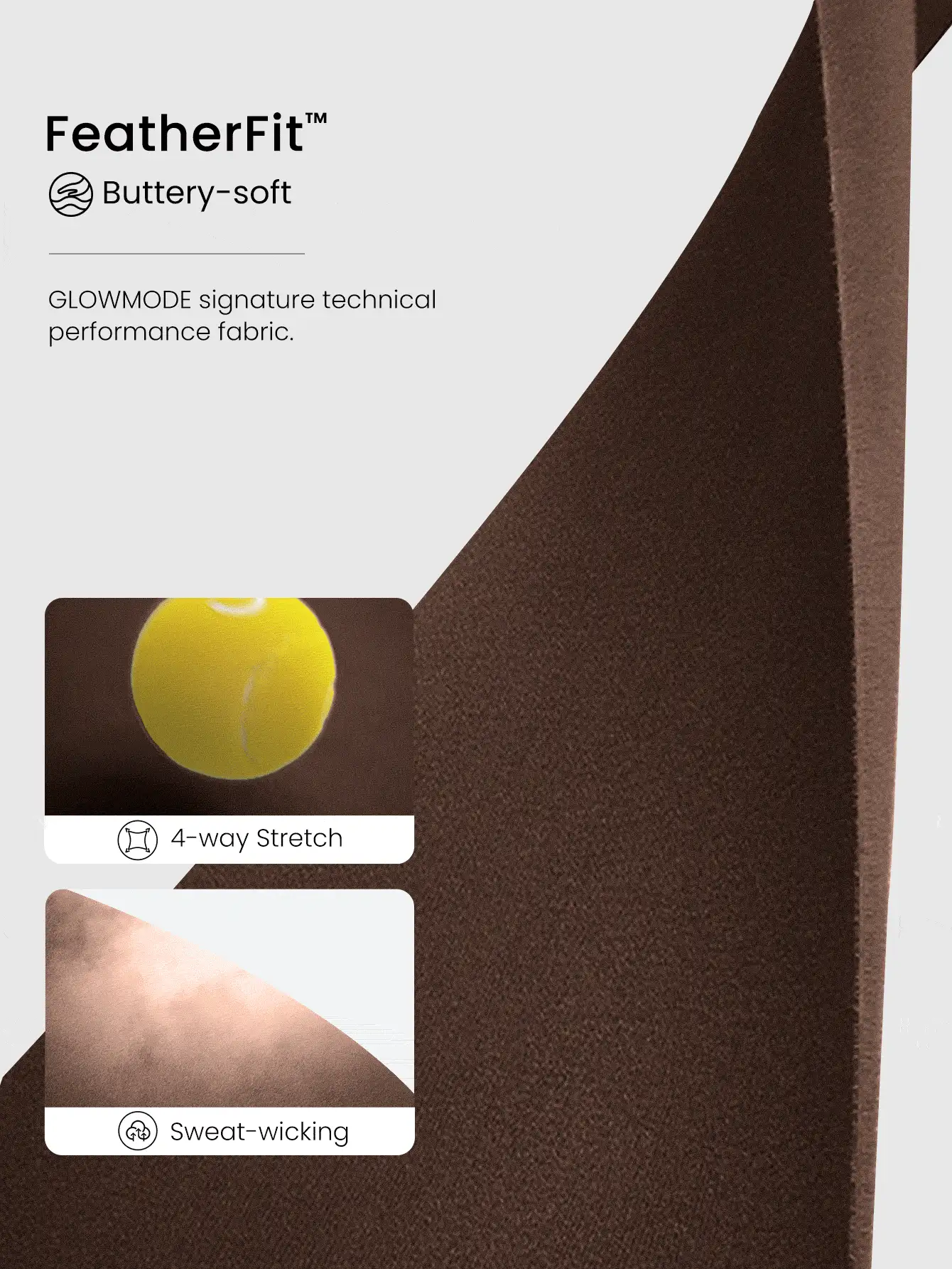 GLOWMODE 31英寸featherfit™極高腰彎曲縫線喇叭褲 - 肉桂靈感 - 查看 5