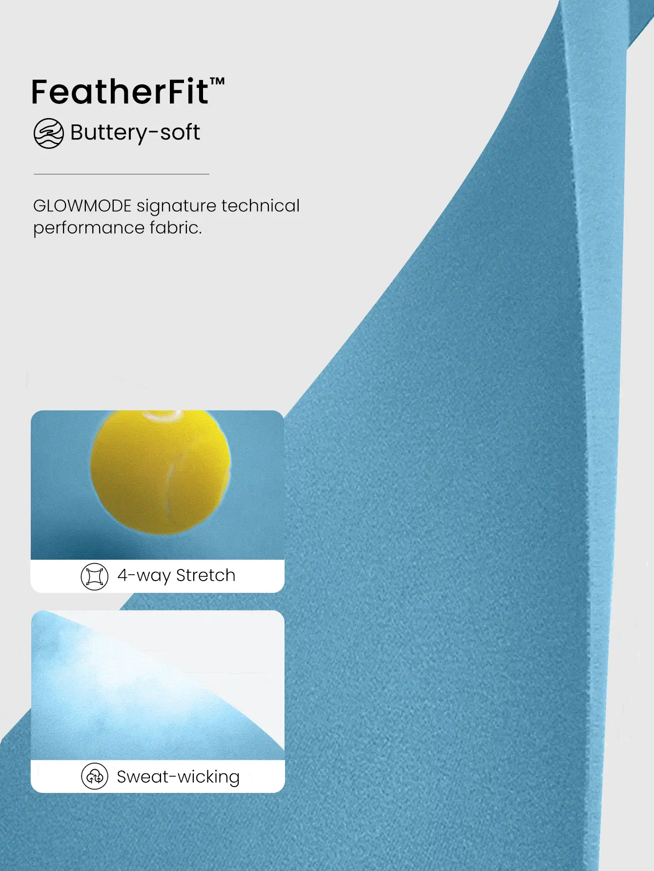 GLOWMODE Bộ áo liền quần FeatherFit™ Flex & Go 6 inch mềm mại như bơ, kiểm soát vùng bụng 2.0, có phần lưng khoét sâu và mút ngực có thể tháo rời, thích hợp cho yoga, pilates, tập gym, tập luyện và hoạt động hàng ngày. - Màu xanh lam - Xem 6