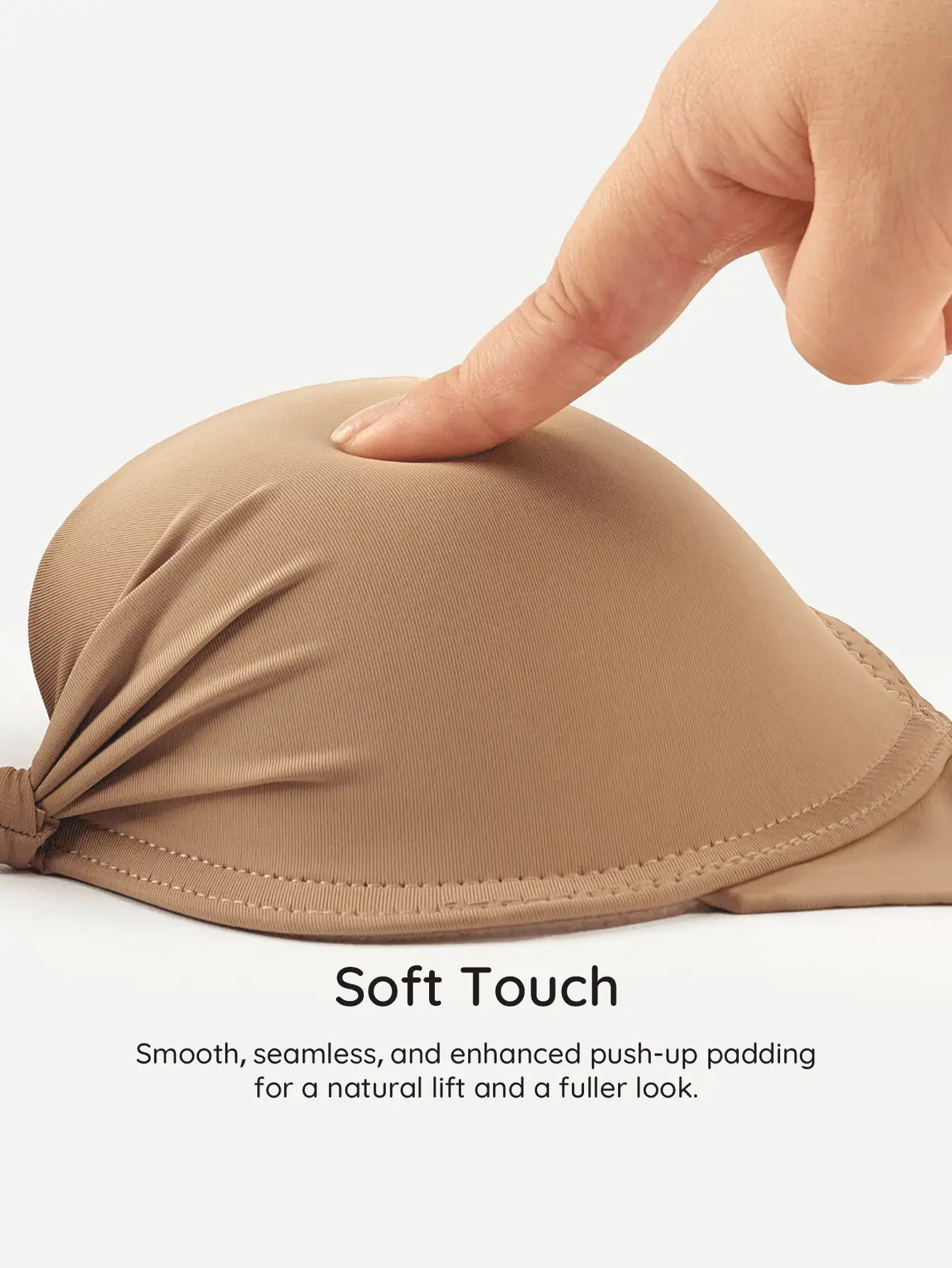 3pcs Seamless Padded Underwire Full Coverage Bras, Solid Black/White - Multicolor - View 2