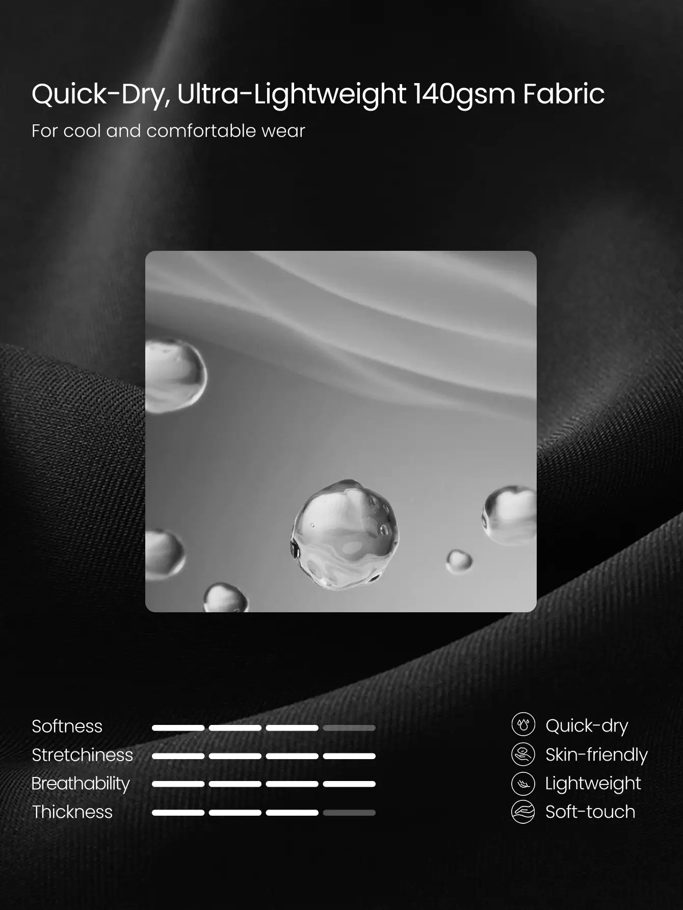 GLOWMODE Goal Chaser Stretchy Sweat-Wicking Breathable Reflective Adjustable Tie Mesh Performance Hijab Headscarf Running Training Gym Daily Active - Black - View 5