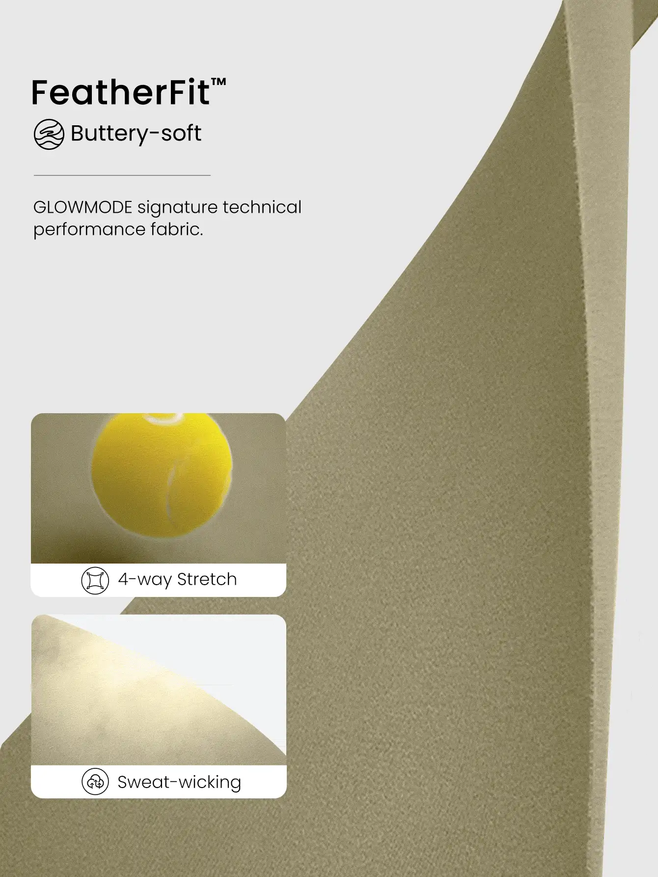 GLOWMODE FeatherFit™ Sujetador deportivo de cuello cuadrado con espalda abierta cruzada, copas desmontables, de bajo impacto, para yoga, pilates, estudio, gimnasio, entrenamiento y uso diario activo - Verde Oliva - Ver 4