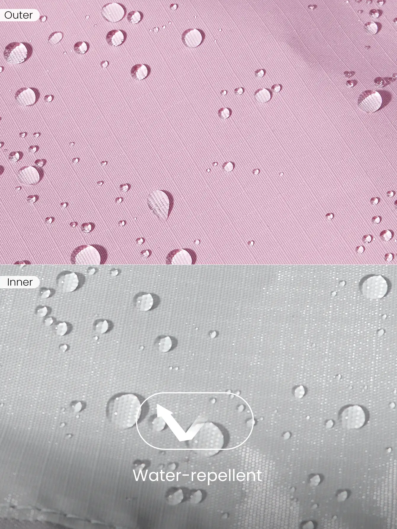 GLOWMODE 17L Unadjustable Textured Water-Resistant Shoulder BagFall Winter - Sugar Pink - View 7