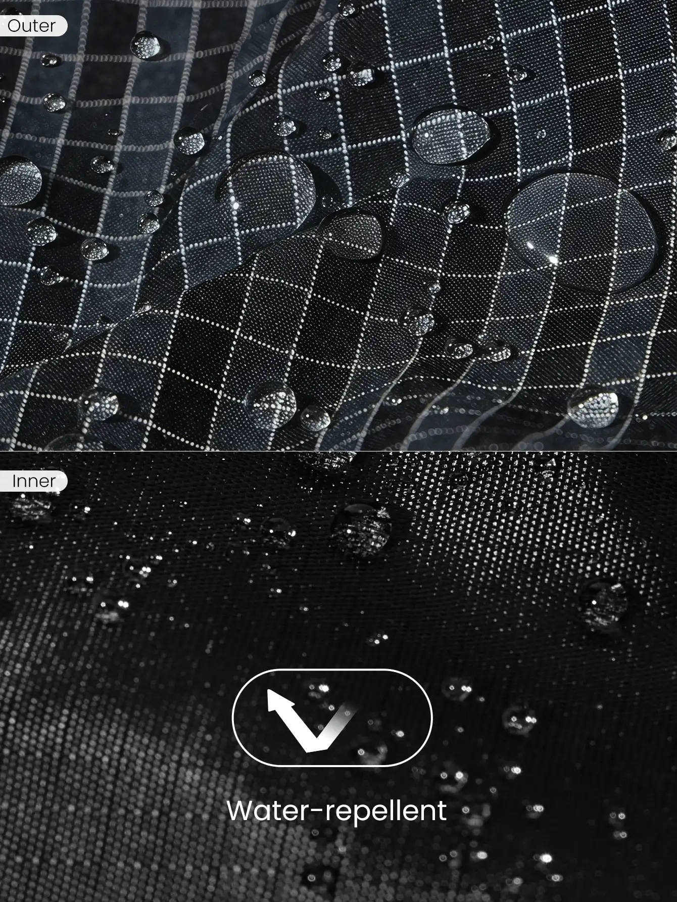 GLOWMODE 17L Unadjustable Textured Water-Resistant Shoulder BagFall Winter - Plaid - View 6