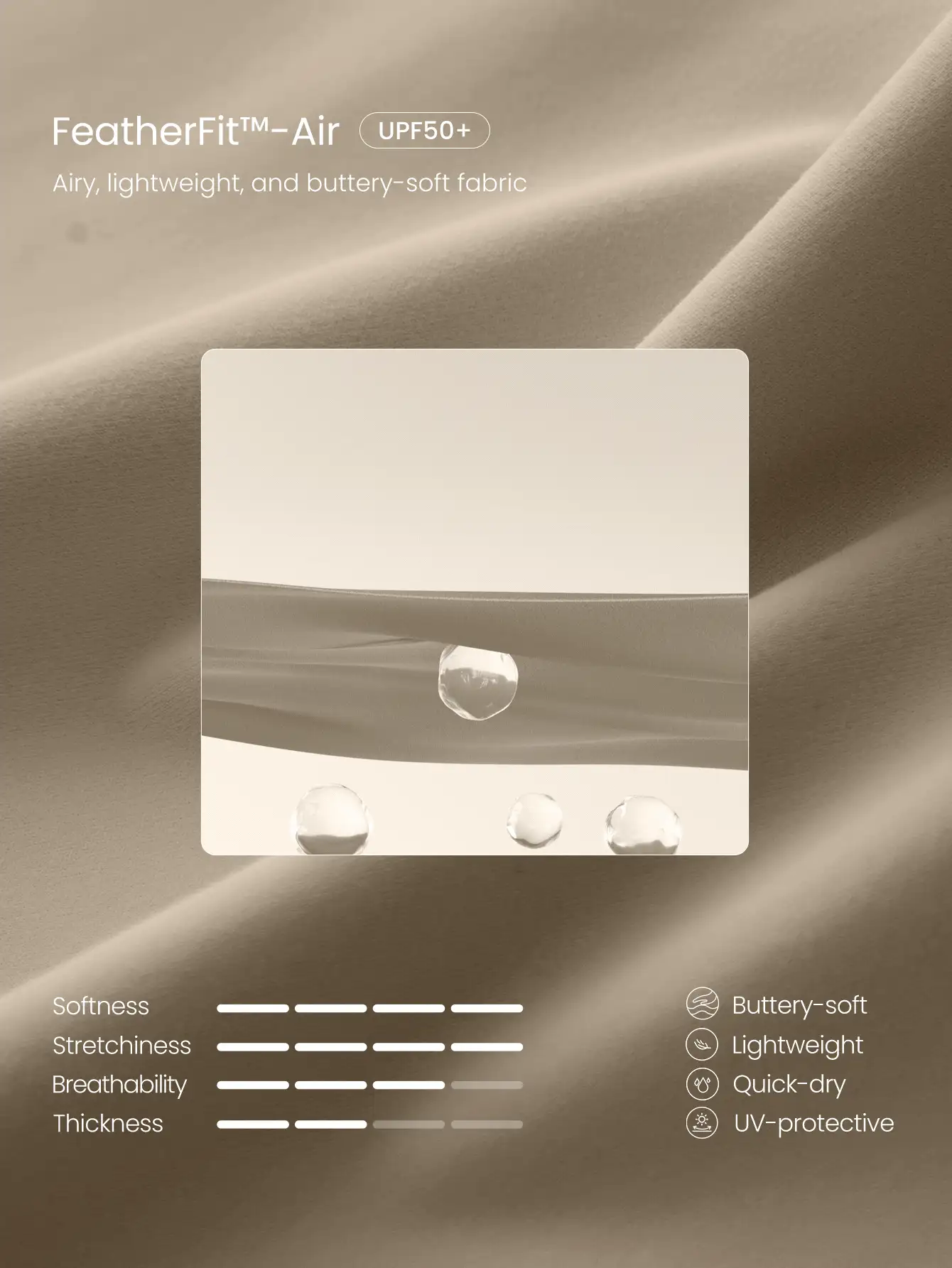 GLOWMODE 29吋 FeatherFit™-Air Body Flow 提臀收腹抓皺屁股運動小版長褲,附後口袋,適合訓練健身房健身日常運動穿搭 - 卡其色 - 查看 7