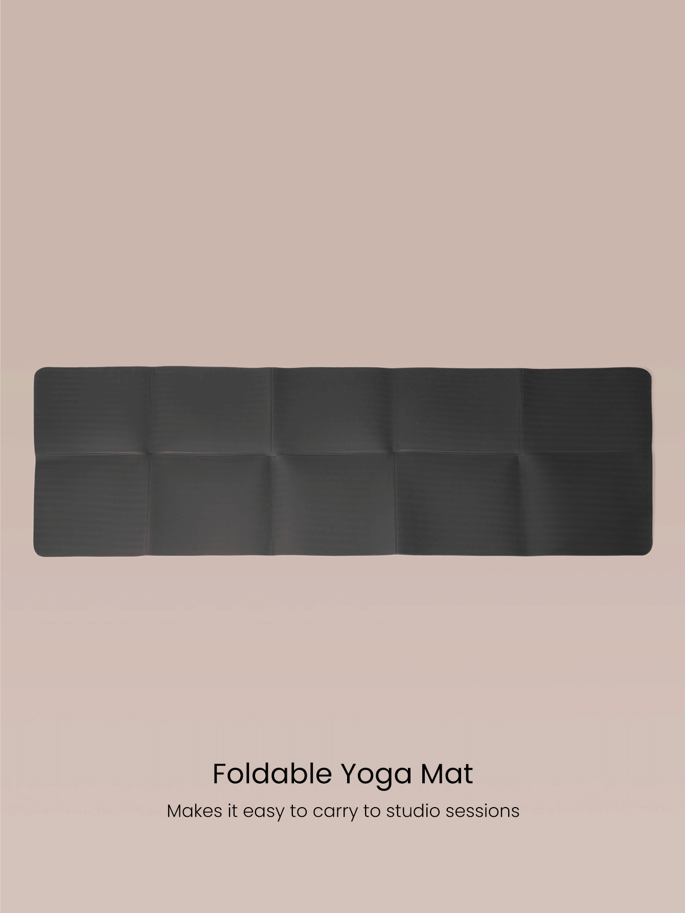 GLOWMODE Zen Fold 輕量柔軟雙面防滑可折疊瑜珈墊，適用於瑜珈教室、健身房與日常運動穿搭 - 紫色 - 查看 2