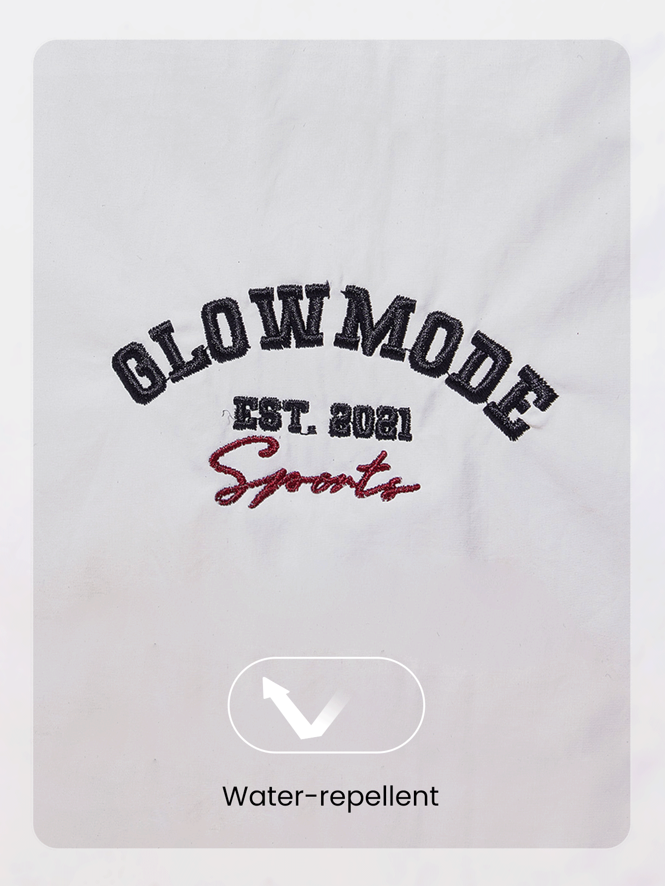 GLOWMODE 大容量 22L 防水發光 GlowCarry 學院風可轉換式單肩斜背托特包，內含拉鍊口袋，適合日常休閒運動 - 白色 - 查看 6