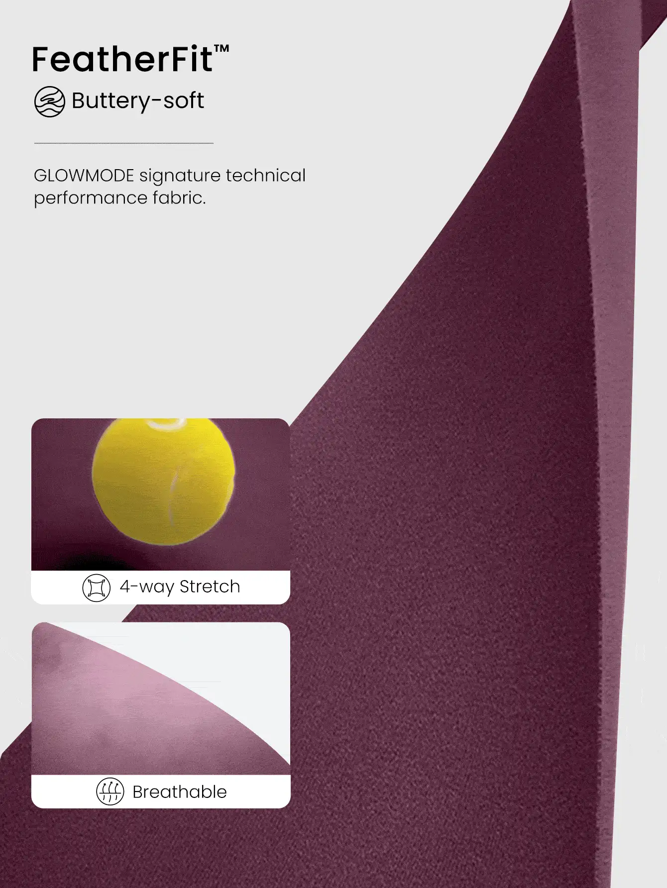 GLOWMODE 31" FeatherFit™ Ultra-High-Waisted Curved Seam Flared Leggings Pants Low Impact Yoga Pilates Daily Spring Summer - Cherry Cola - View 7