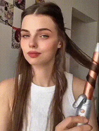 SHEGLAM HAIR It-Curl Rotating Curling Iron,Automatic Ceramic Curling Iron,Rotating Hair Curler,Spinning Wand For Long-Lasting Waves,PTC 60s Fast Heating,5 Temp Selection,Smart Timer,Home Button For Quick Reset,Water-Based Ceramic Coating-Even Heat For Uniform Styling For Long Hair - Silver - View 3