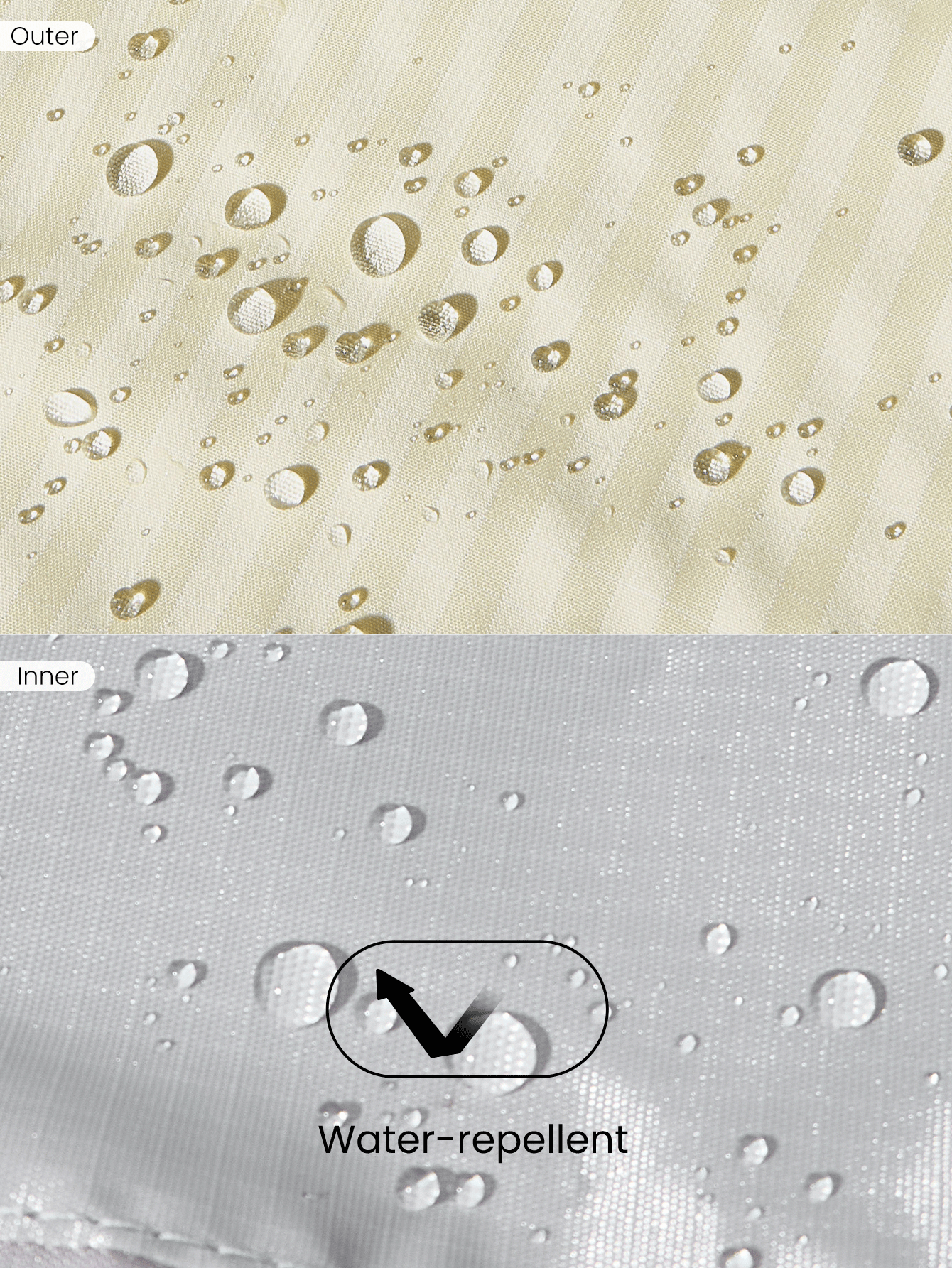 GLOWMODE Bolso de hombro texturizado resistente al agua de 17L no ajustable para otoño e invierno - Rejilla beige - Añade 7