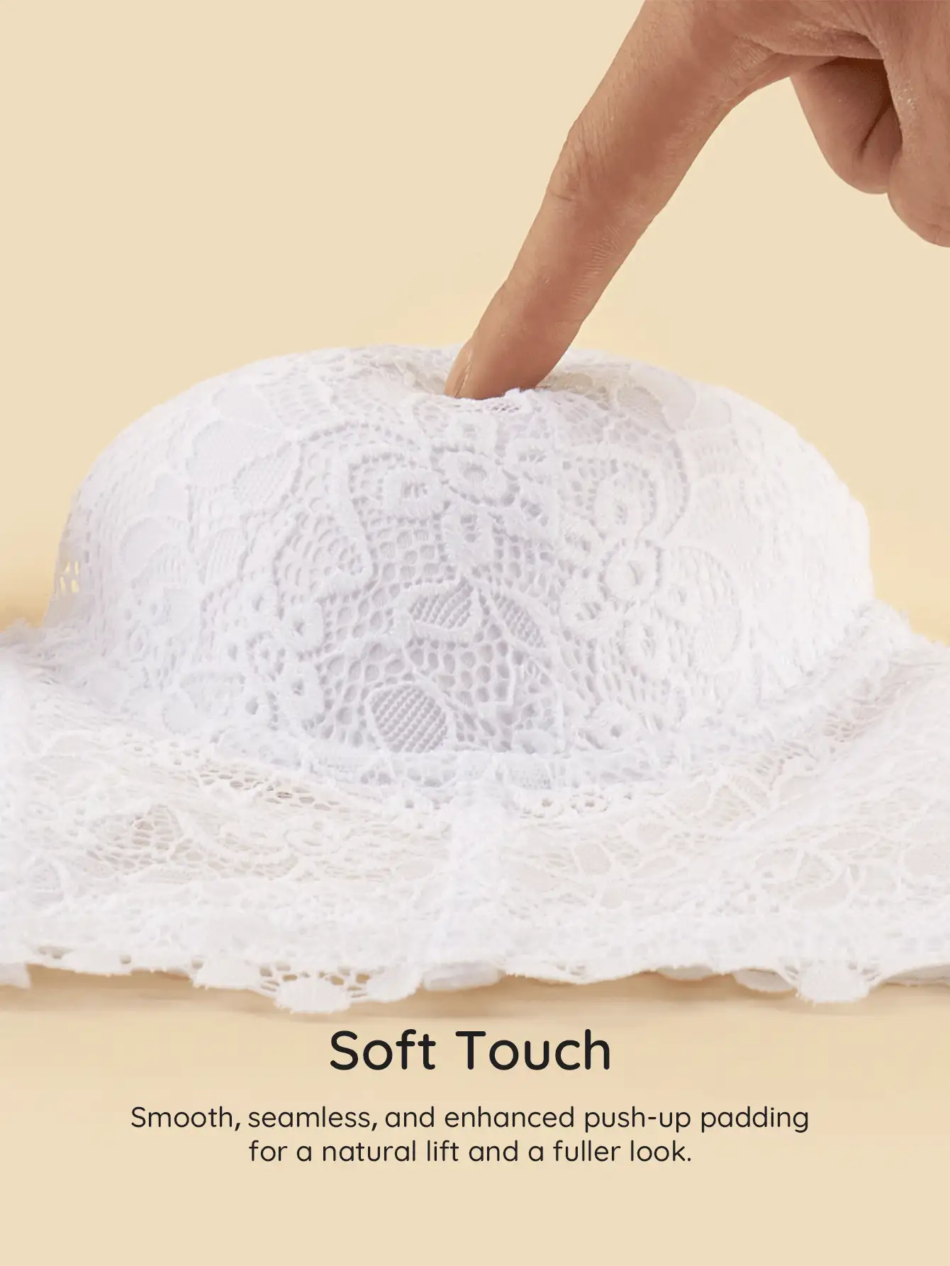 Bralution 2pcs Solid Color Lace Underwire Molded Cup Daily Romantic Elegant Sexy Women's Bra - Multicolor - View 11