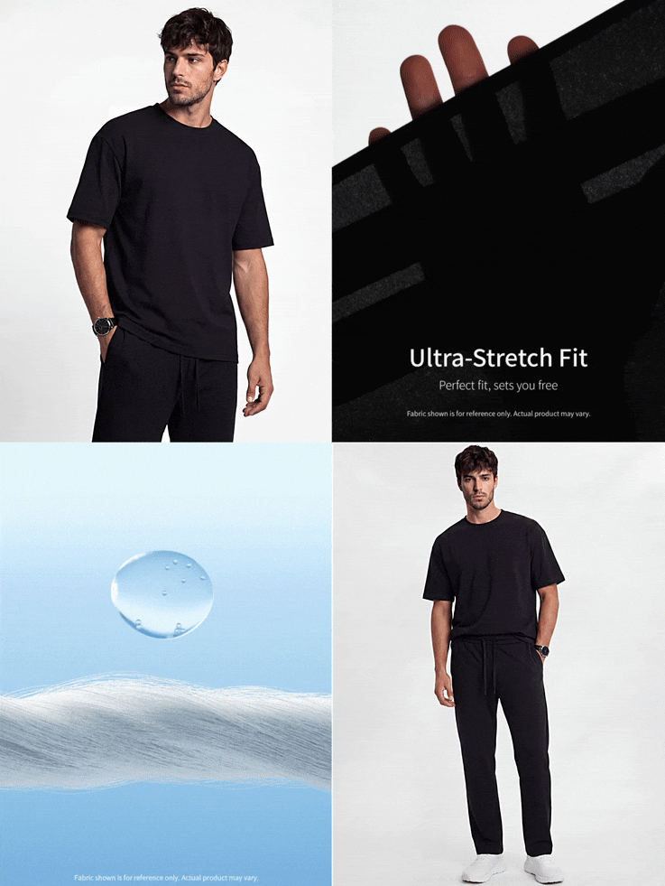 TekDrob Heavy Oversize T-Shirt With Crew Neck - Black - View 2