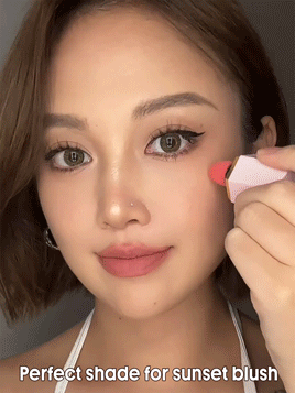 SHEGLAM Color Bloom Liquid Blush-Orange Peel Liquid Blush Liquid Waterproof Long Lasting High Pigment Non-Fading Lasting Glow Lightweight Face Makeup Rare - Orange Peel - View 2