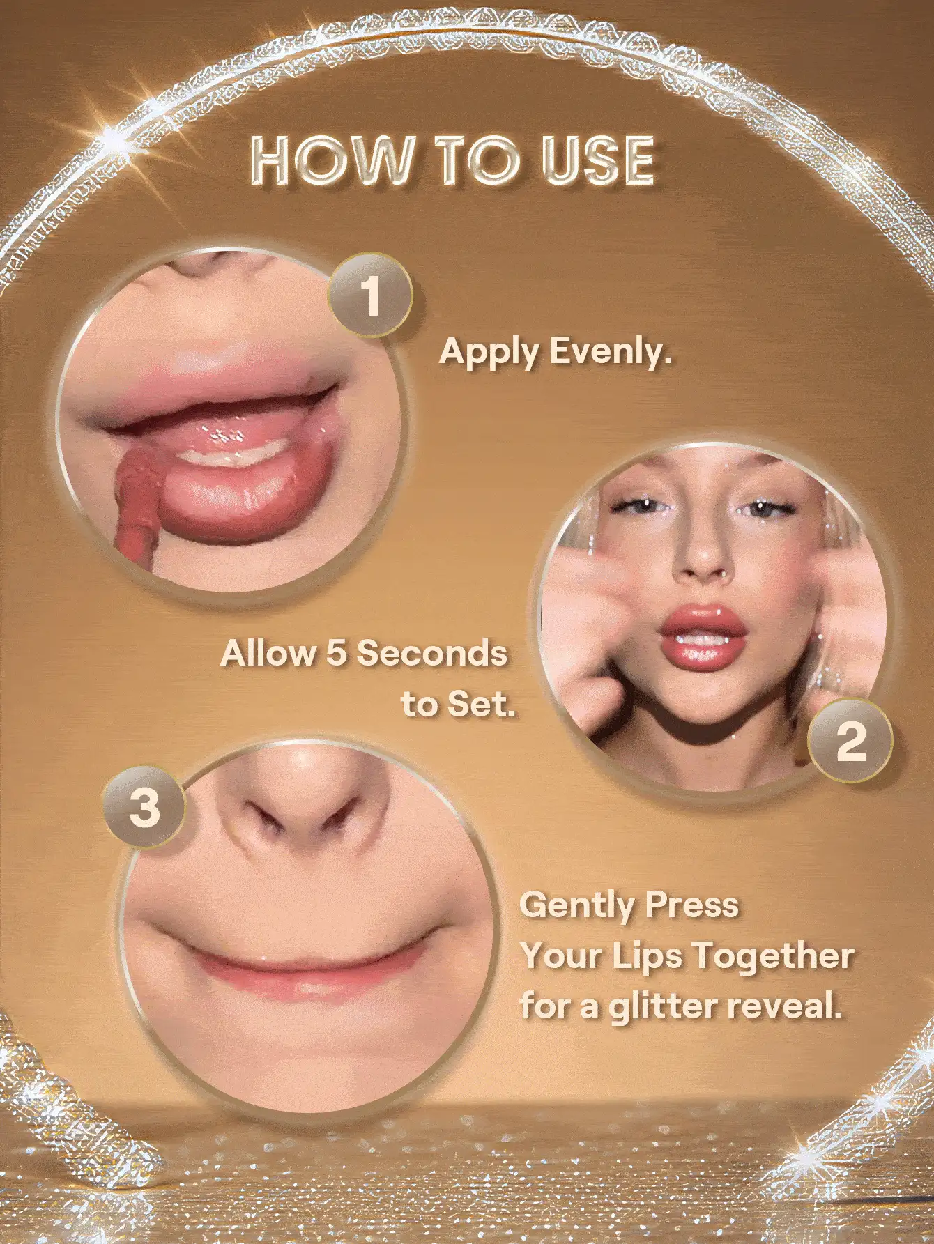 SHEGLAM Stardust Swipe أحمر شفاه سائل بلمعة جليتر-525 Orbital Glow ملمع شفاه لمعة جليتر فورية لمسة نهائية مطفية طويلة الأمد مقاوم للانتقال ومقاوم للتلطيخ ماركة تجميل ومكياج للنساء والفتيات - 525 Orbital Glow - مشاهدة 3
