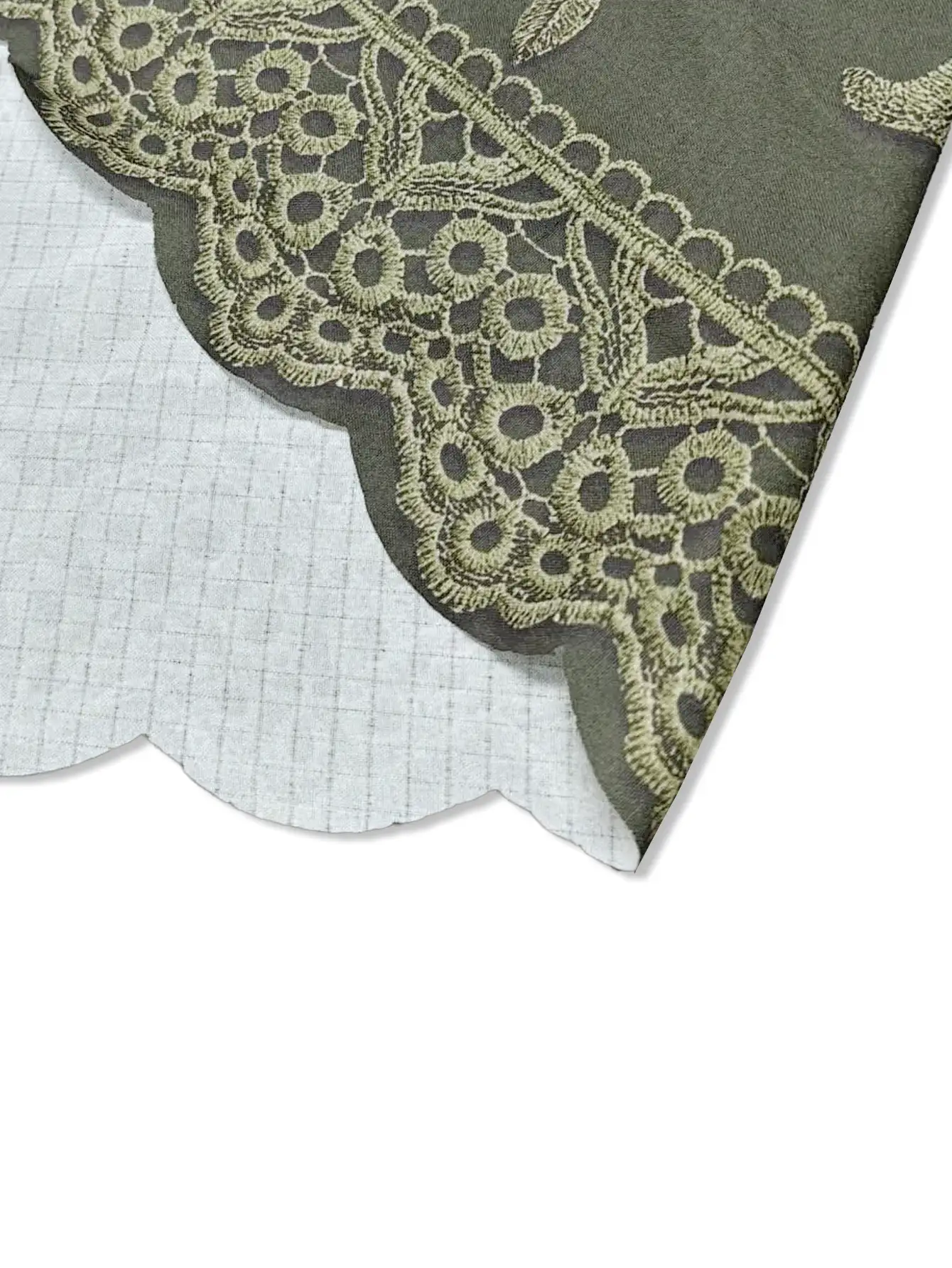 SHEIN LUNE CURVE Plus Size Woven Casual Vacation Commuting Daily Travel Summer Women's Shirt - Army Green - View 7