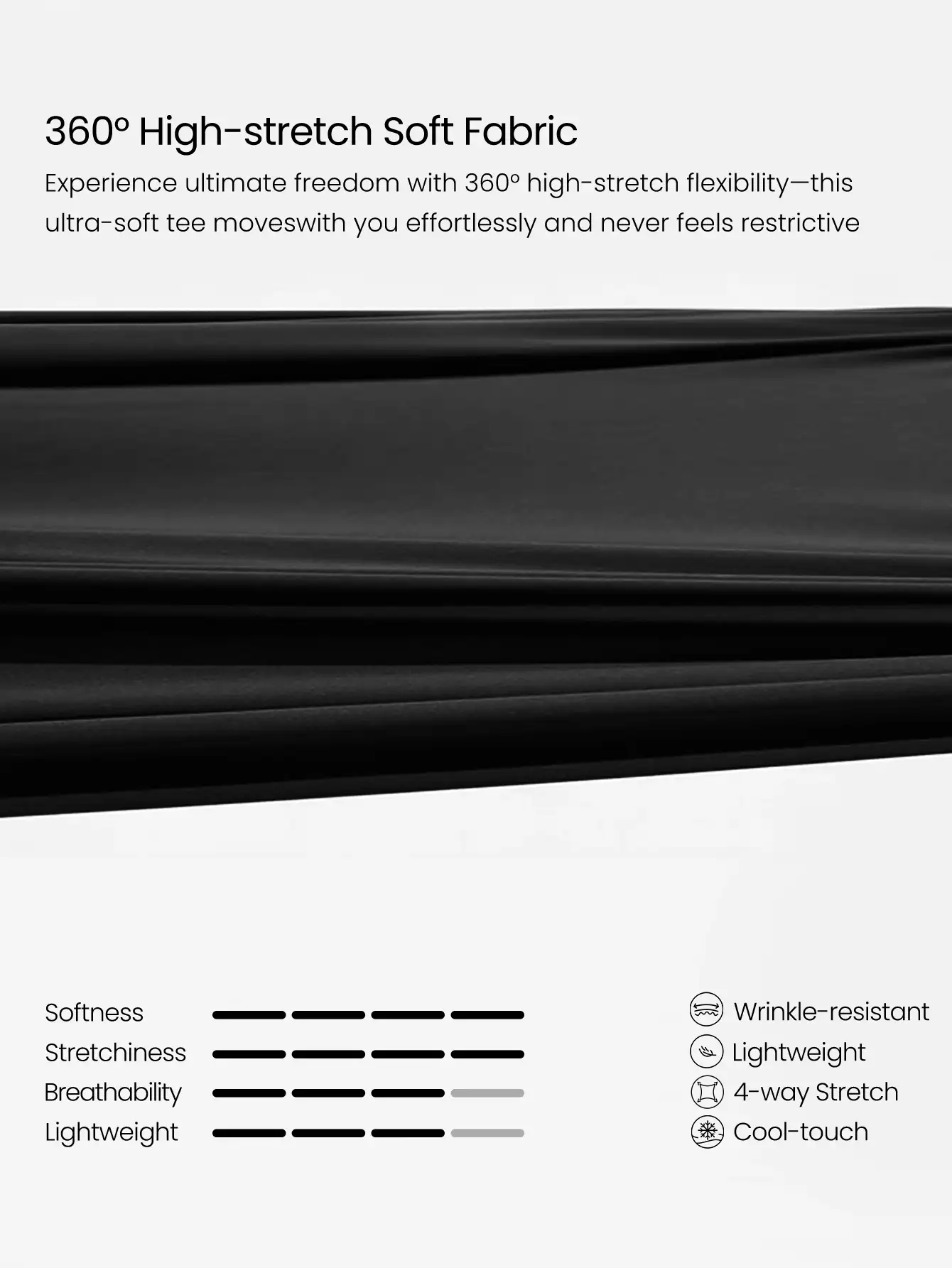 GLOWMODE Seamless Ultra-Soft Find Your Glow Mock Neck Long Sleeve With Non-See-Through Design Daily Casual - Black - View 6