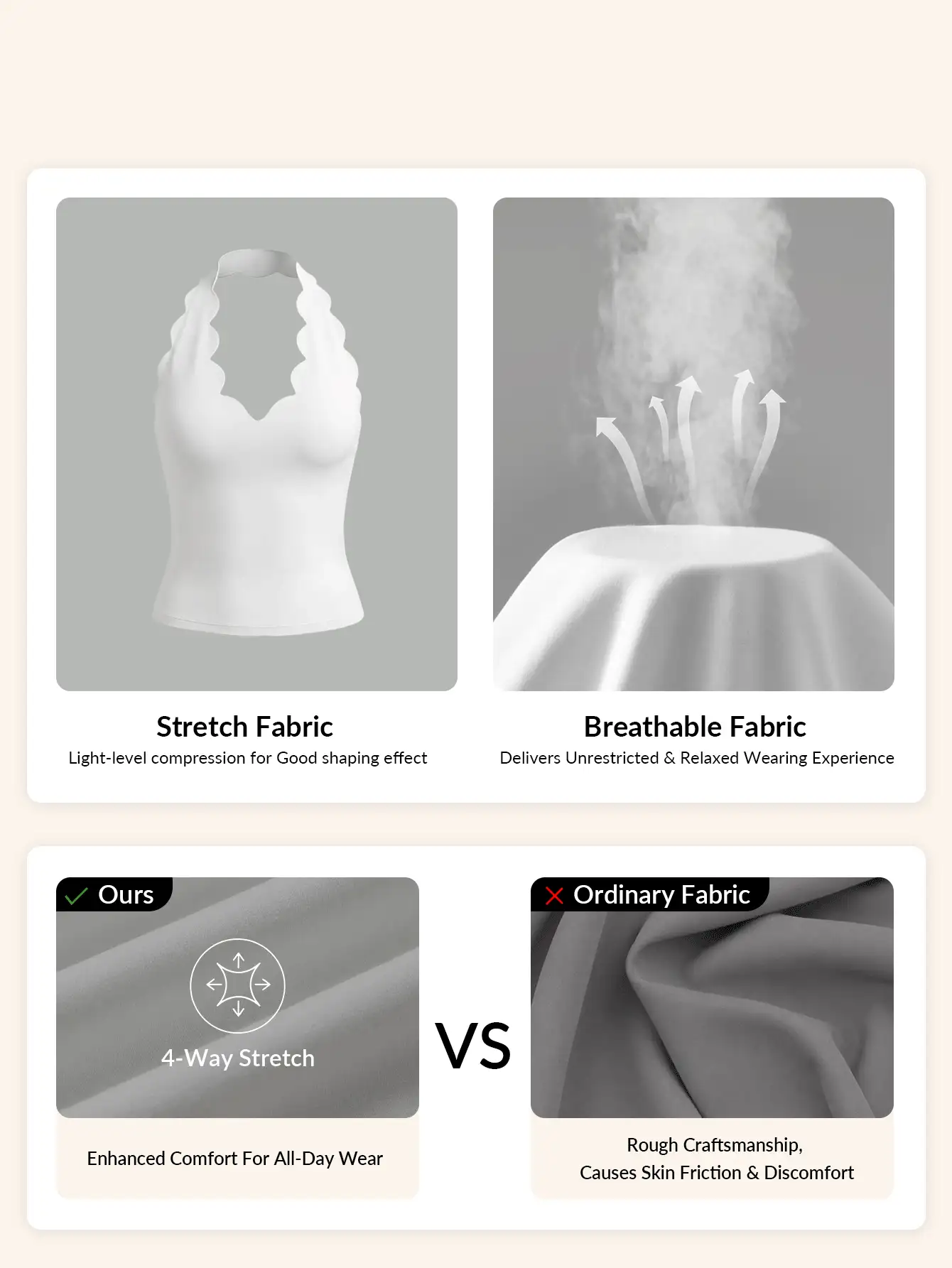 SHEIN BASICS 女款背心吊帶上衣 白色 夏季 度假運動風 性感優雅休閒健身風 - 白色 - 查看 2