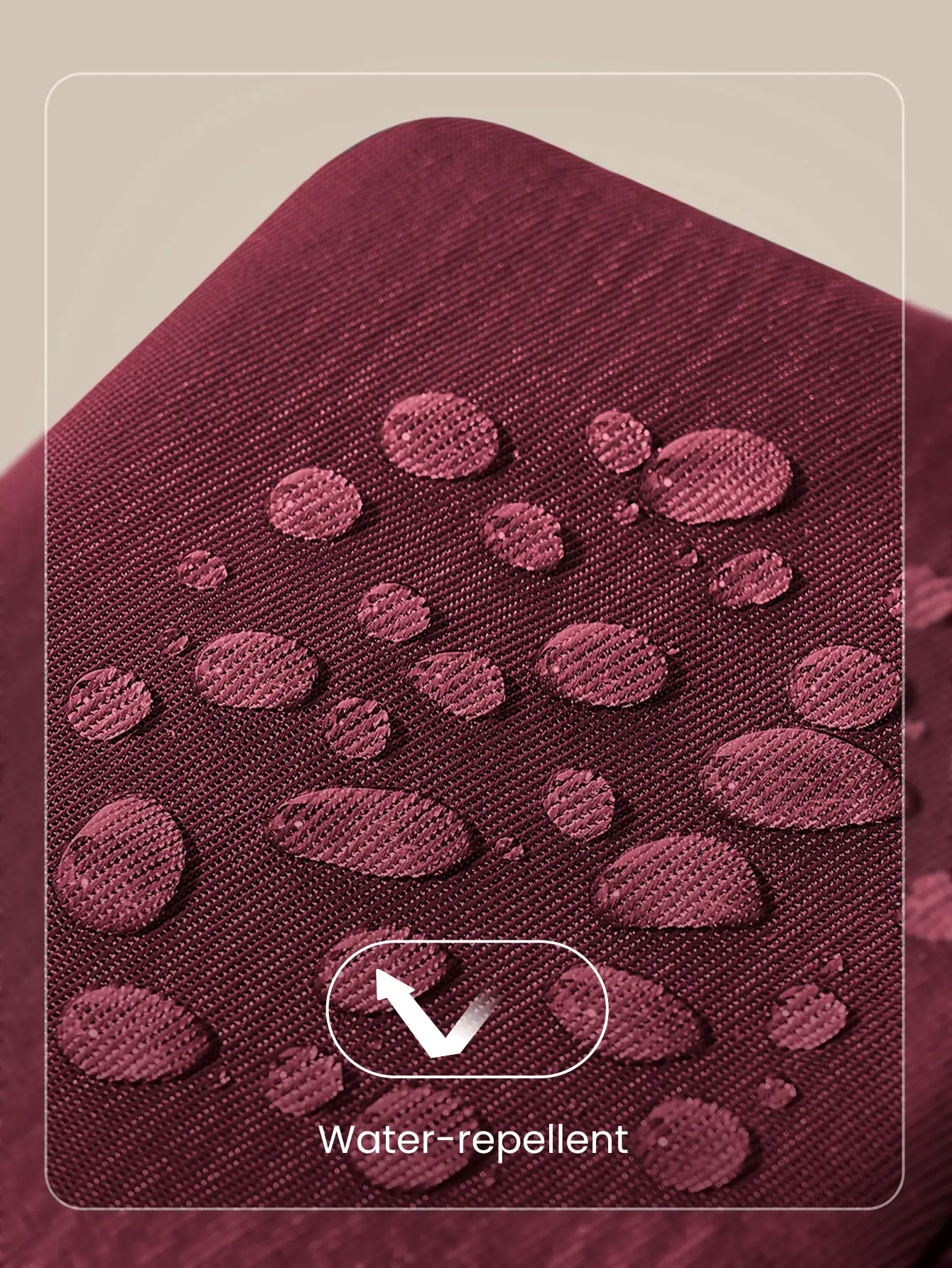 GLOWMODE On-The-Go Water-Repellant Wallet - Burgundy - View 4