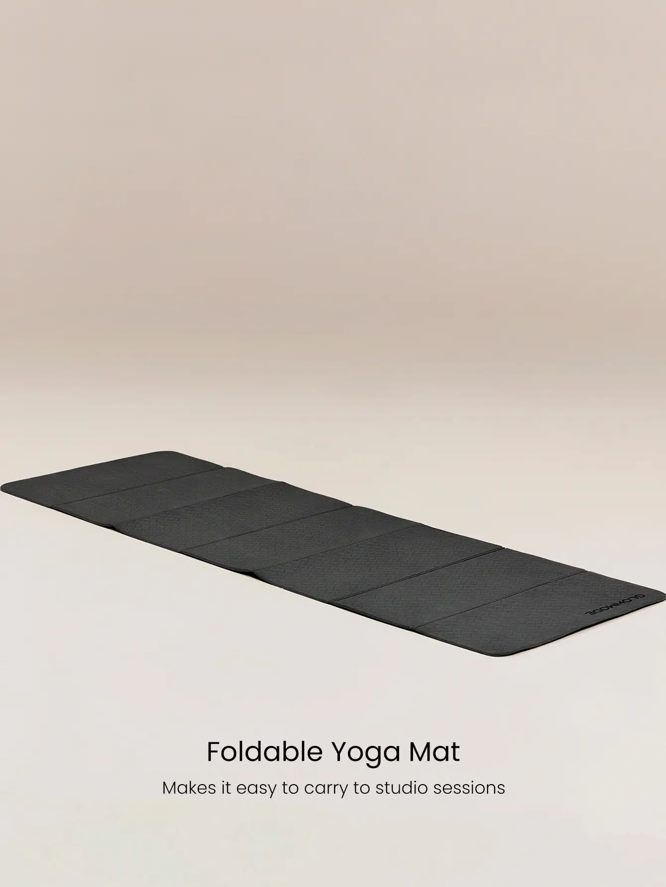 GLOWMODE Weekend Flow 7-Fold Yoga Mat With Double-Sided Textured Grip & 6MM Cushioning Yoga Studio Gym Fitness Daily Active - Grey - View 2