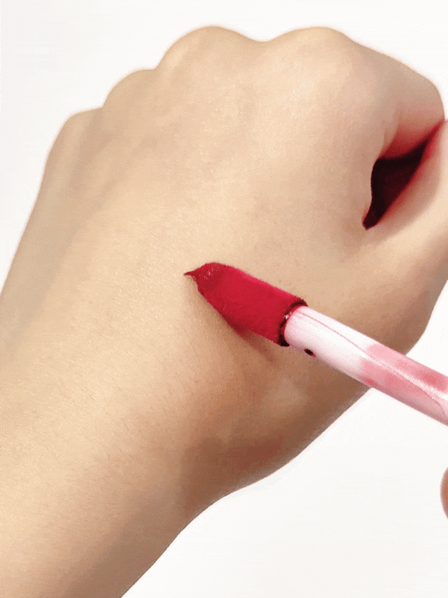 TOM & JERRY X SHEIN 1 buah 01# Selai Plum, Lipstik Warna Plum, Lip Gloss Satin, Tekstur Krim, Pola IP yang Menarik, Liontin Keju - Merah muda persik - View 3