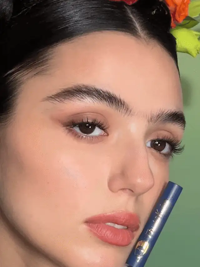 Frida Kahlo X SHEIN 1 buah Gel Penata Alis Bercetak Foil Emas, Tahan Air dan Tidak Memutihkan, Gel Perawatan Alis, Menciptakan Aliran Rambut - Clear - View 2