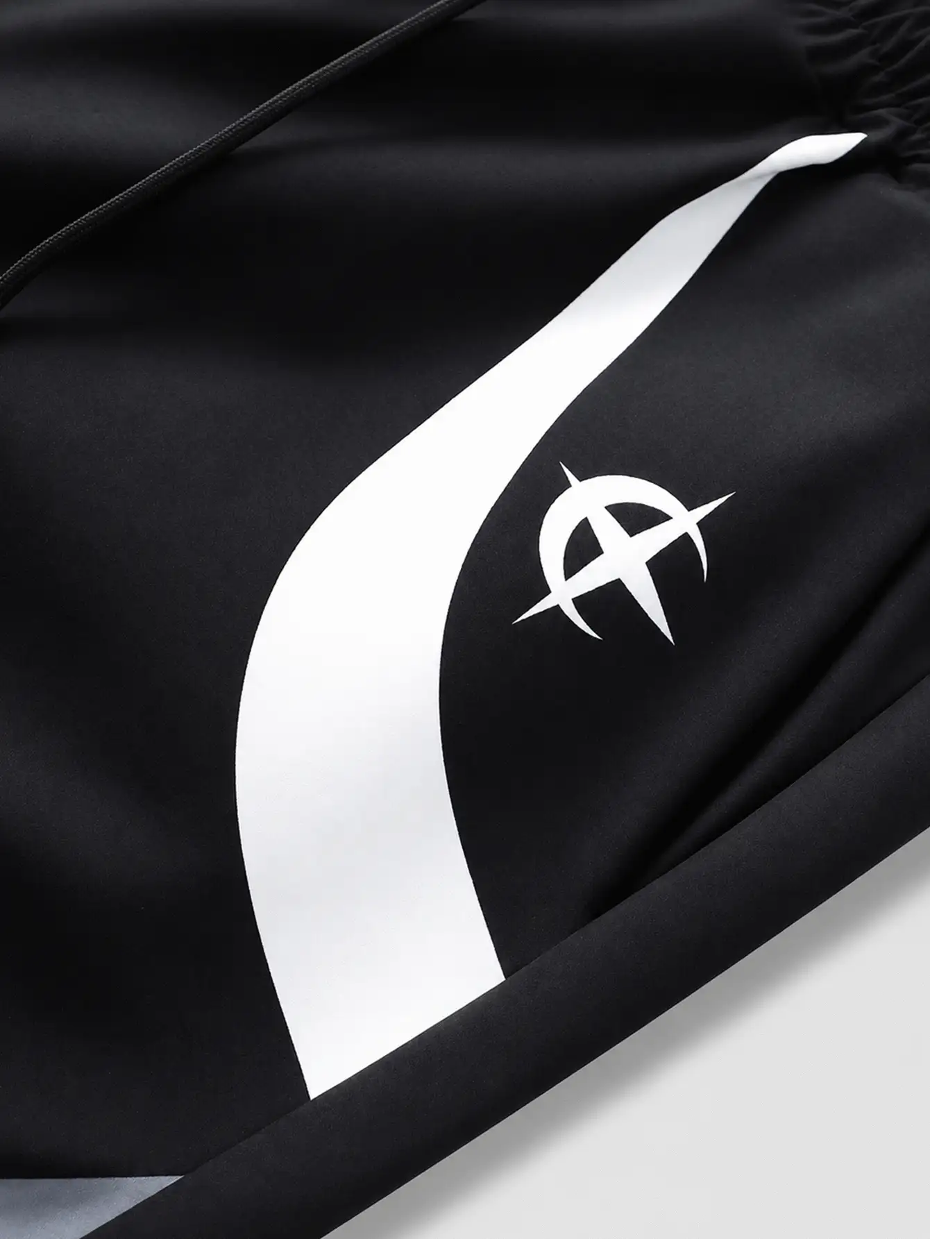 PAVTROS 男士黑白拼色拼接立領夾克與長褲兩件套,90年代復古運動風,機能休閒,Cleanfit極簡通勤風,適合運動、健身、戶外露營、開學季、日常休閒,節日禮物 - 黑色 - 查看 7
