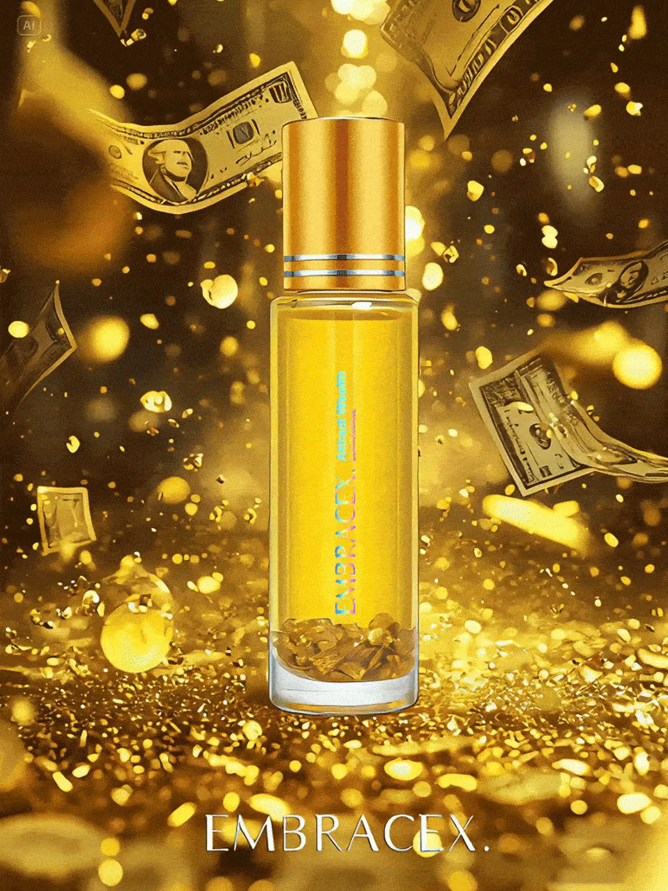 EMBRACEX. 20毫升招财精油滚珠瓶，持久留香，天然舒缓压力，芳香疗法，自我护理，招财纳福，男女皆宜，可搭配蜡烛或香炉使用。 - Attract Wealth - 查看 3