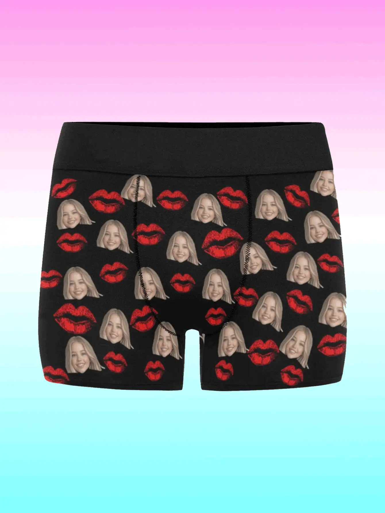 Custom Men Boxer Briefs Personalized Underwear With Photo Picture Customized Girlfriend's Face Boxers,Valentine's Day Gifts ,1pc Dawg Colorful,Cute,Adorable,Contracted,Funny Custom,Unique,Customized,Personalized Underwear Ideal Gifts For Him Boyfriend Bedroom,For Weddings,For Anniversaries,For Birthdays,For Holiday