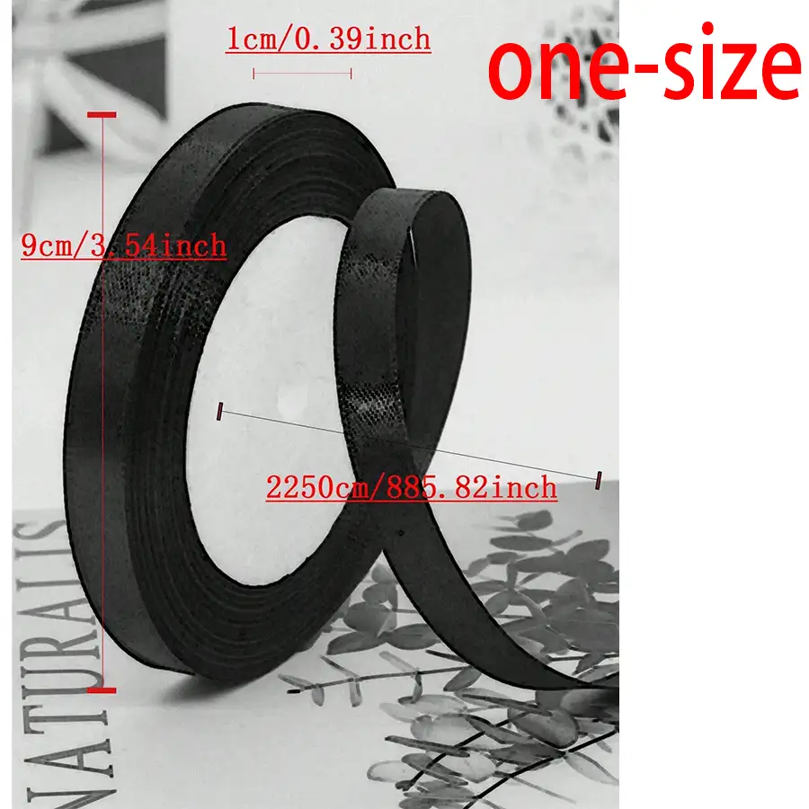 1 卷/5 卷/10 卷，1 厘米/0.6 厘米宽涤纶丝带，蝴蝶结装饰，适用于婚礼、DIY、工艺品、花卉、烘焙、包装