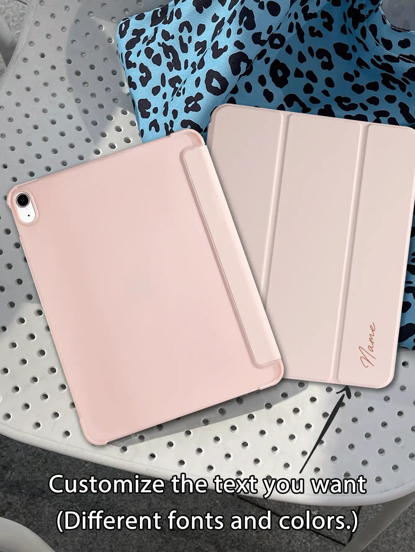 Farbiges, dreifach gefaltetes Tablet-Etui im Künstler-Design mit Stiftschlitz, klarer Digitaldruckoptik, TPU-Kantenschutz, integriertem Ständer, Magnet-Sleep/Wake-Funktion, kompatibel mit iPad Mini 4/5/6, iPad Air/Air 2, iPad 9.7/10.2/10.5, iPad Air 4/5, iPad Pro 11" (M2) 2024, Galaxy Tab A8 10.5" (2022) und mehr. Der Schriftarteffekt unterliegt der visuellen Wirkung.