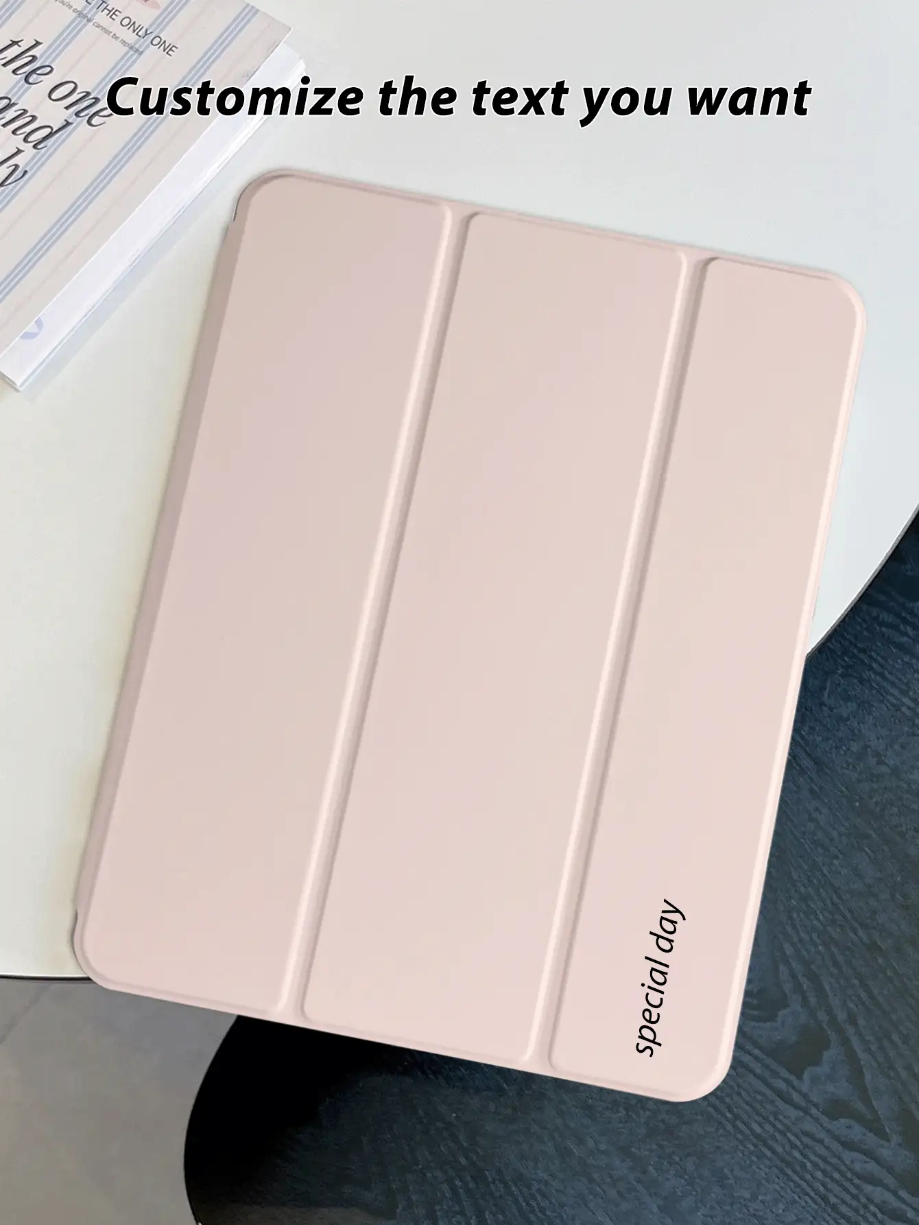 Farbiges, dreifach gefaltetes Tablet-Etui im Künstler-Design mit Stiftschlitz, klarer Digitaldruckoptik, TPU-Kantenschutz, integriertem Ständer, Magnet-Sleep/Wake-Funktion, kompatibel mit iPad Mini 4/5/6, iPad Air/Air 2, iPad 9.7/10.2/10.5, iPad Air 4/5, iPad Pro 11" (M2) 2024, Galaxy Tab A8 10.5" (2022) und mehr. Der Schriftarteffekt unterliegt der visuellen Wirkung.