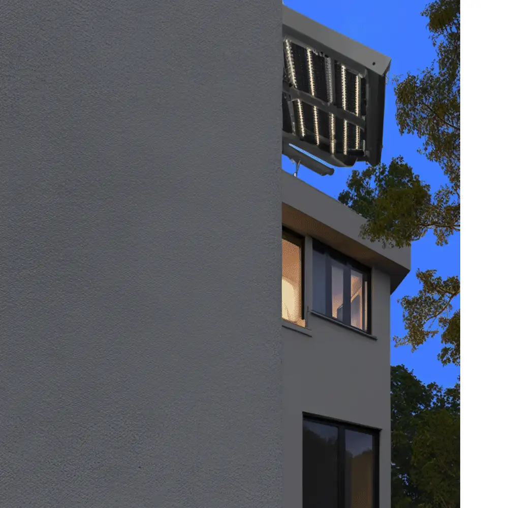 Luminarias solares al aire libre, luces nocturnas, sensor de movimiento, faros de pared para calles y jardines al aire libre, con mando a distancia, 3 modos, función a prueba de agua, adecuados para estacionamientos, jardines, terrazas, canchas de baloncesto, campos de deporte y patios.