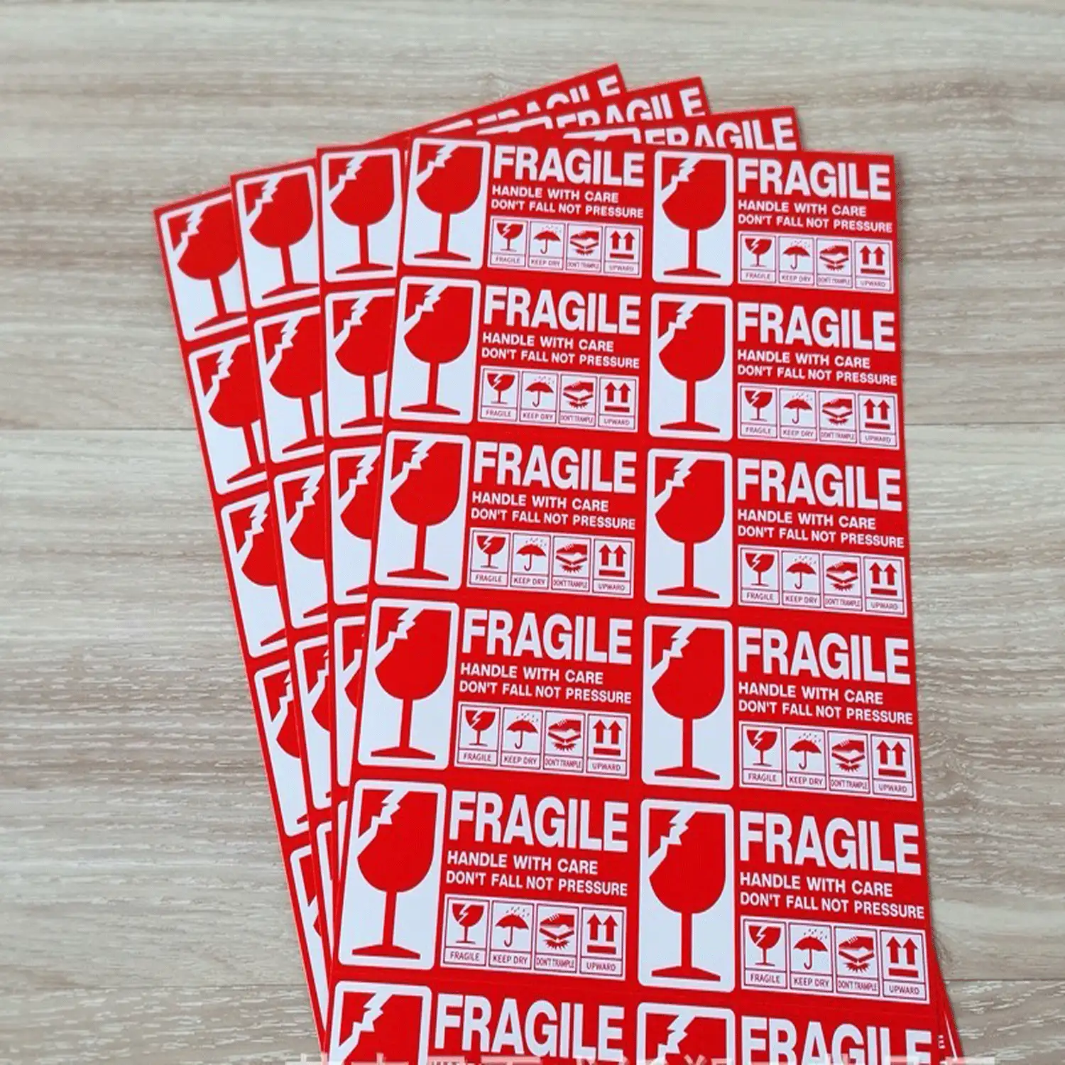 120 张 5*9 厘米易碎贴纸，简约多功能，学校用品，返校