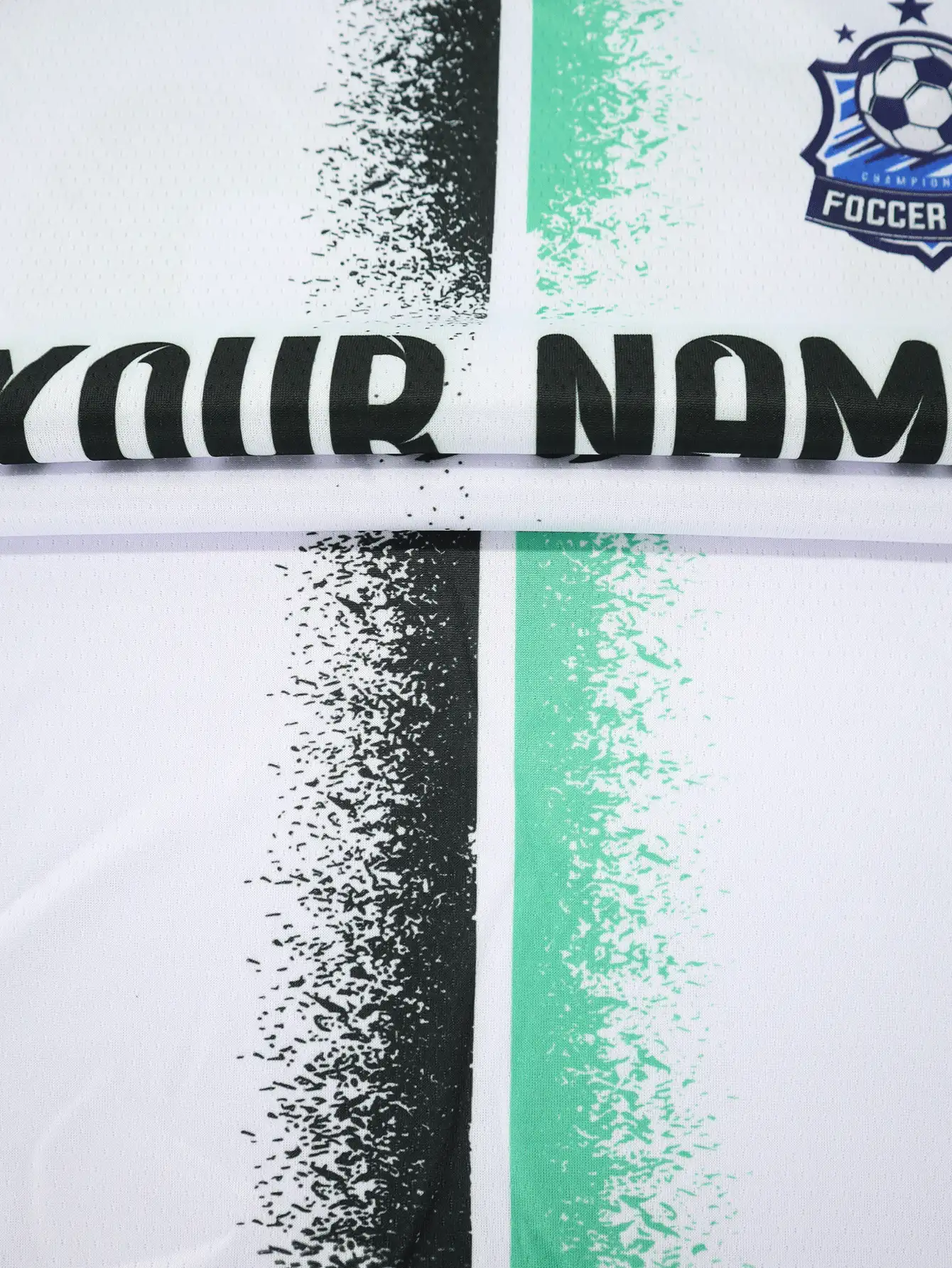 Erstelle dein eigenes Trikot, Herren Sport Team Club Training V-Ausschnitt Fußballshirt mit Name, Nummer & Logo vorne und hinten Muster, bequem für Alltag, Lässig, Party, Treffen