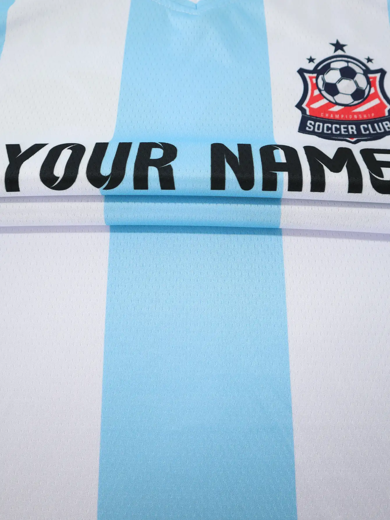 Customized Soccer Jerseys, 1pc/Set Men's Sports Team Club Training V-Neck Football Shirt, Front & Back Printed Name, Number, Logo, Comfortable For Daily, Casual, Party, Gathering