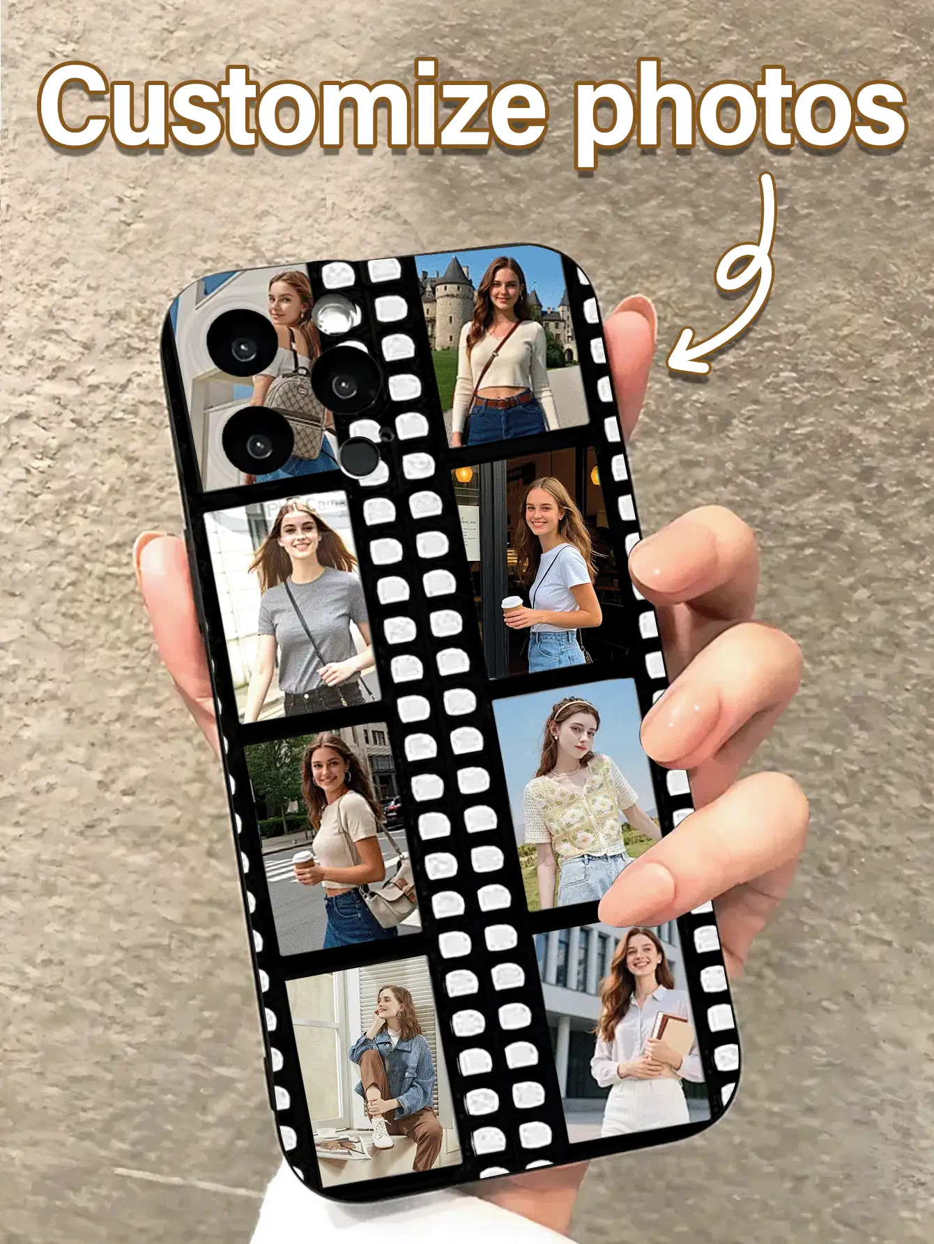 1 Peça Capa de Celular Macia Personalizada com Design de Padrão de Filme Personalizado, Compatível com Apple 15 14 13 12 11 Pro Max, XR, XS Max, 8, 7 Plus, 16, 16 Pro, Recorte Preciso para Câmera